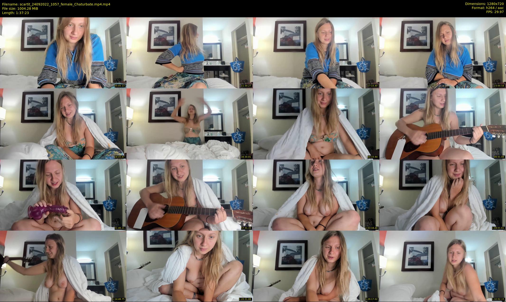 scartit — 98 minute Chaturbate female cam show recording, 720p, Sep 24, 2022