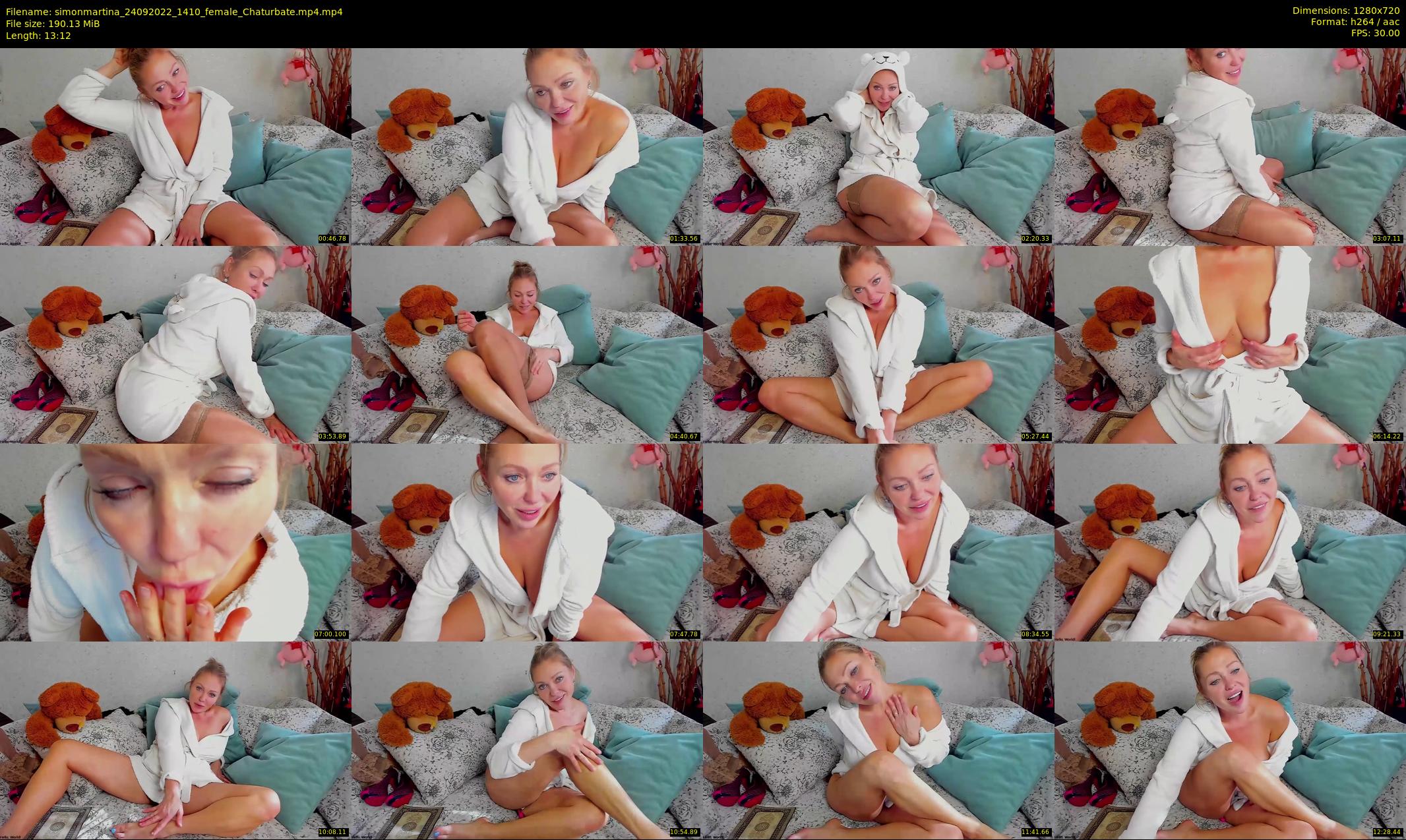 simonmartina — 14 minute Chaturbate female cam show recording, 720p, Sep 24, 2022
