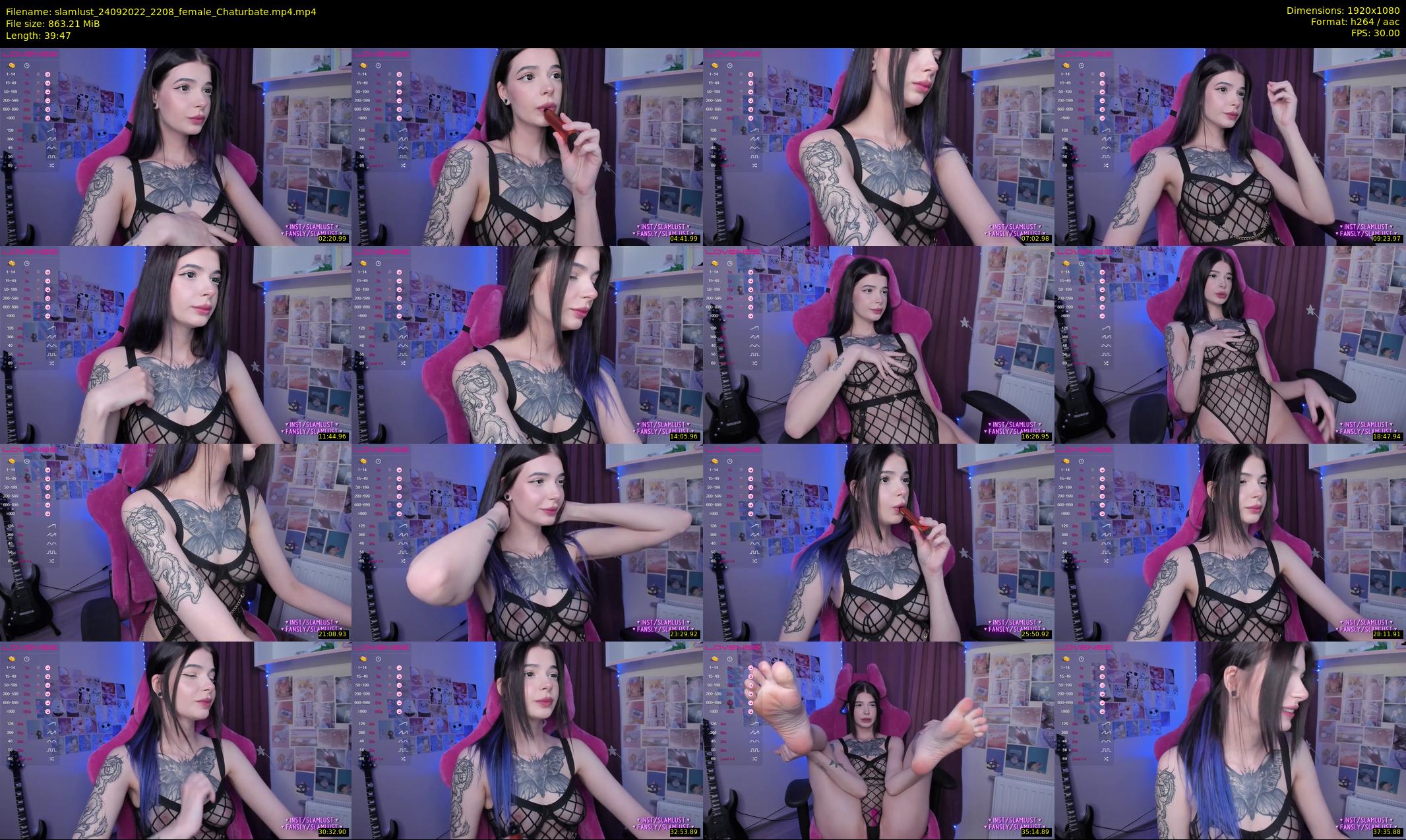 slamlust — 40 minute Chaturbate couple cam show recording, 1080p, Sep 24, 2022