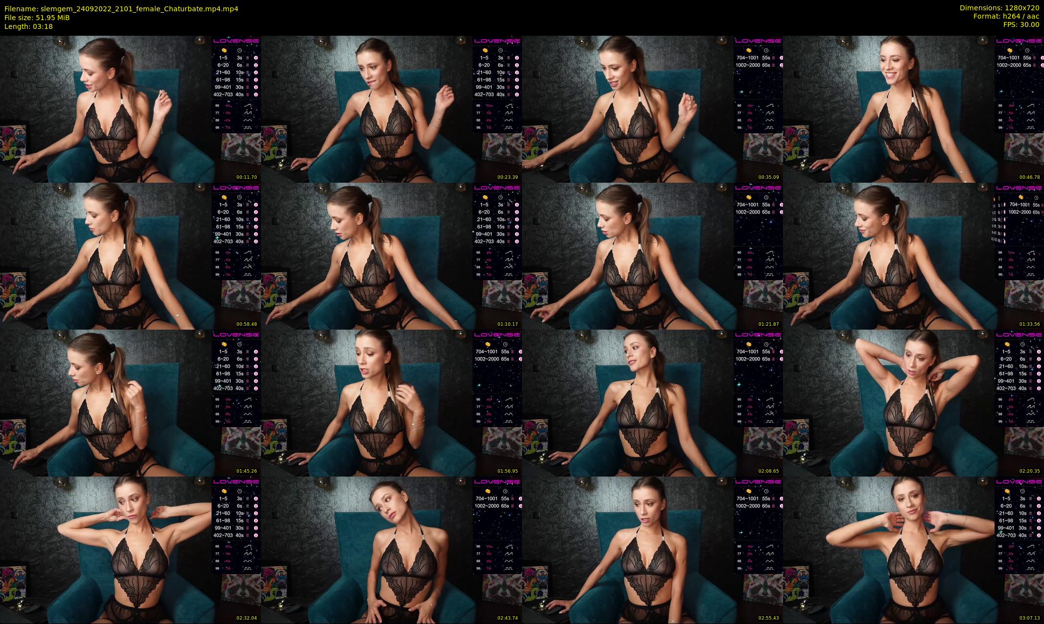 slemgem — 4 minute Chaturbate couple cam show recording, 720p, Sep 24, 2022
