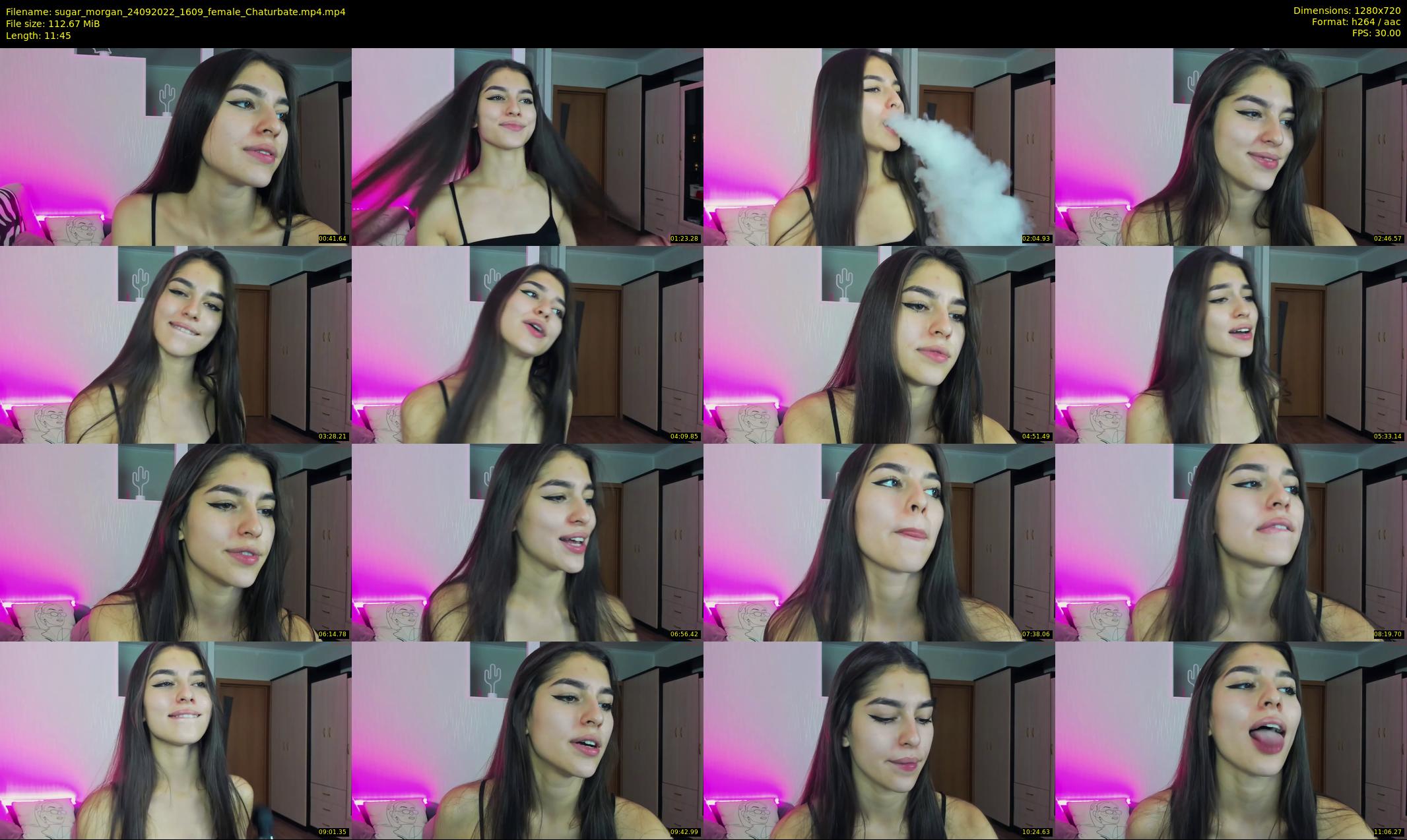 sugar_morgan — 12 minute Chaturbate female cam show recording, 720p, Sep 24, 2022