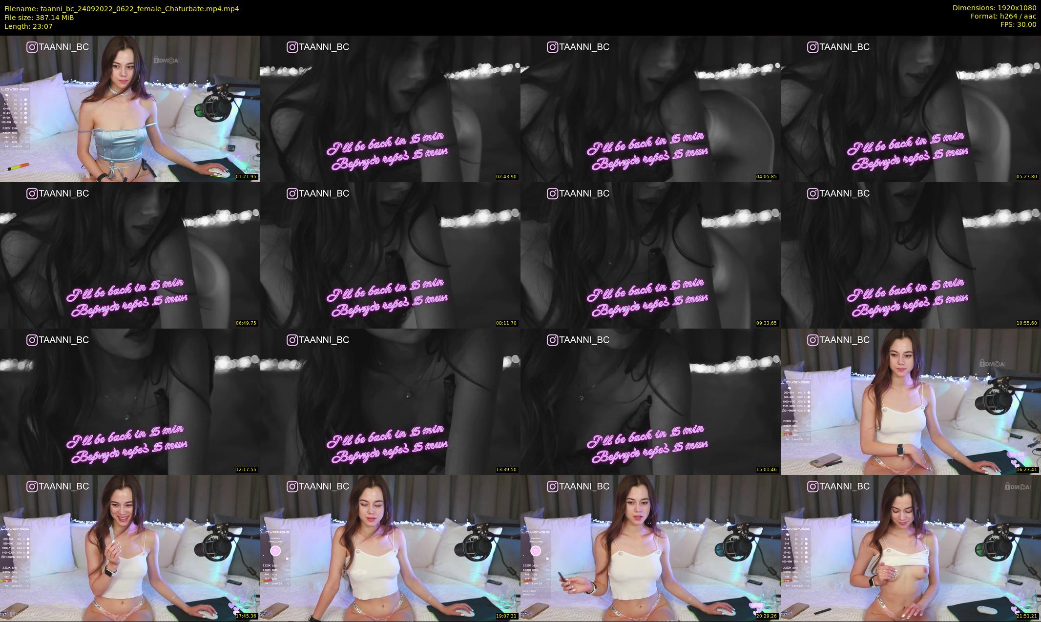 taanni_bc — 24 minute Chaturbate female cam show recording, 1080p, Sep 24, 2022