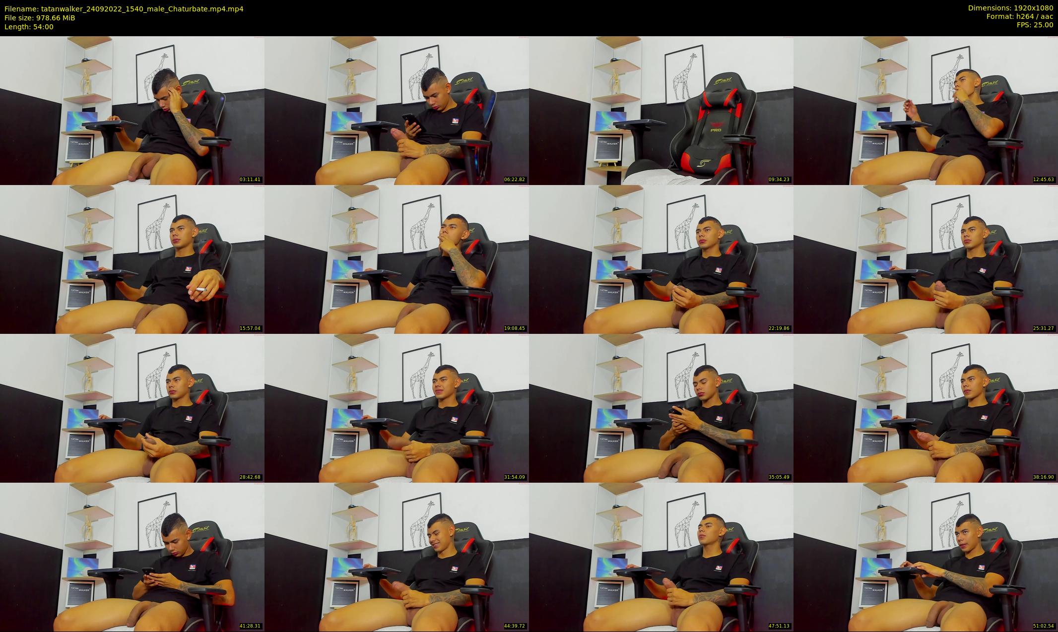 tatanwalker — 54 minute Chaturbate male cam show recording, 1080p, Sep 24, 2022