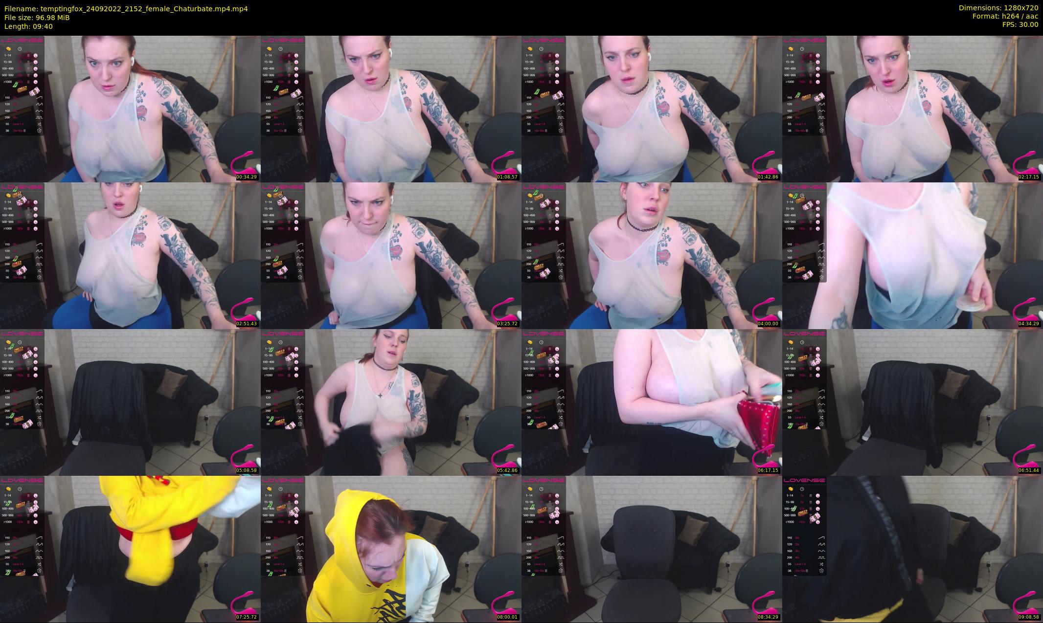 temptingfox — 10 minute Chaturbate female cam show recording, 720p, Sep 24, 2022