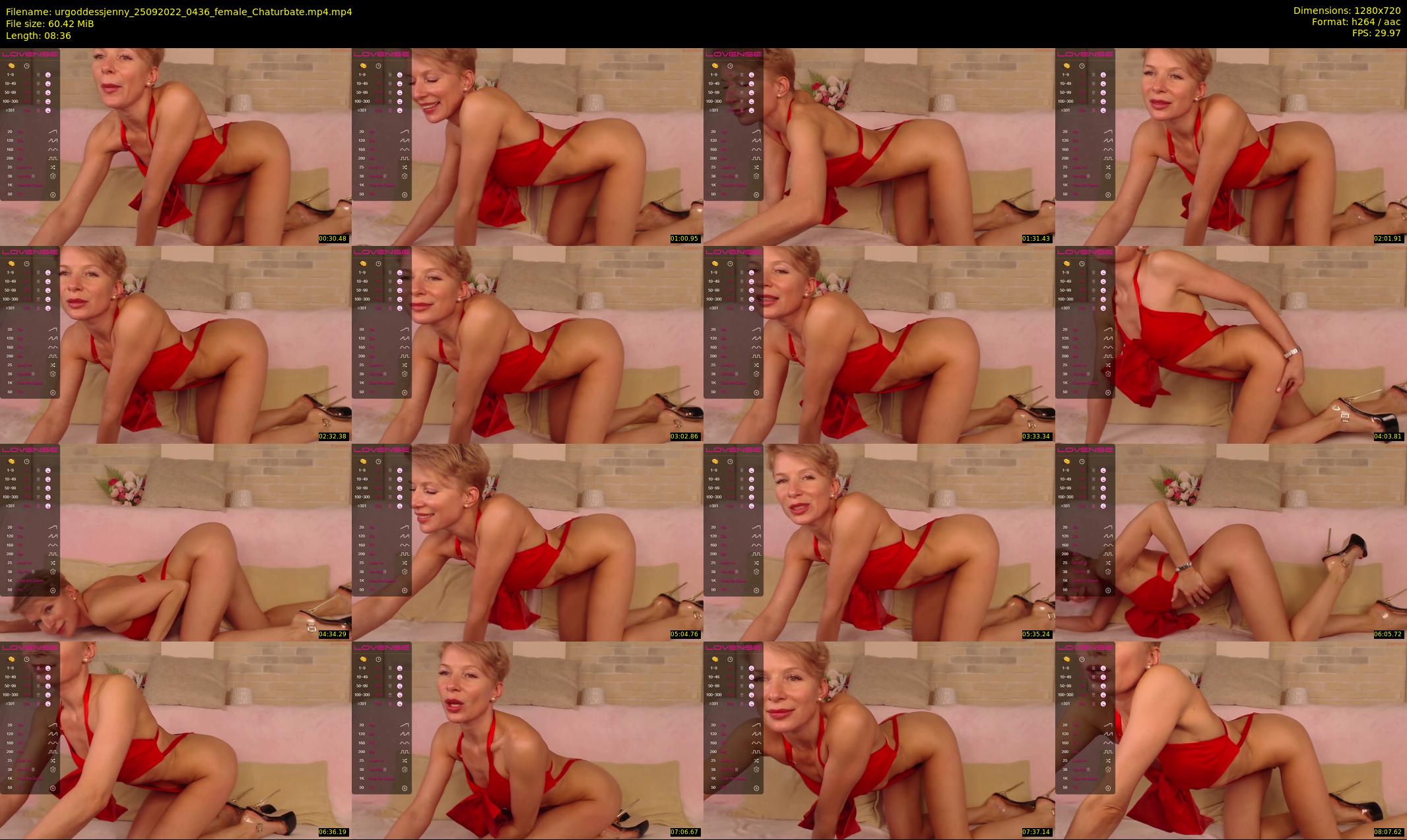 urgoddessjenny — 9 minute Chaturbate female cam show recording, 720p, Sep 25, 2022