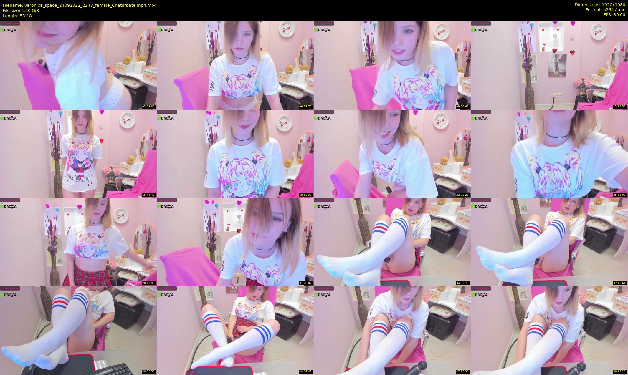 veronica_space — 54 minute Chaturbate female cam show recording, 1080p, Sep 24, 2022