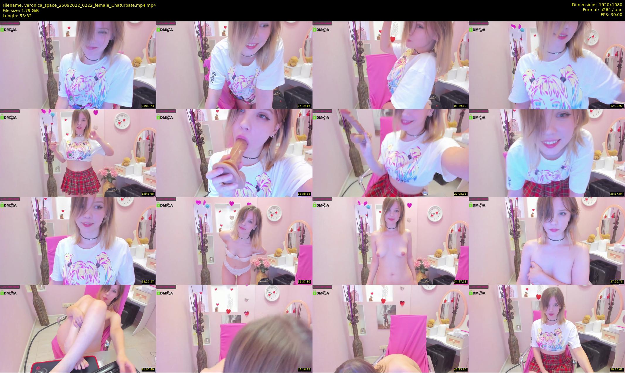 veronica_space — 54 minute Chaturbate female cam show recording, 1080p, Sep 25, 2022