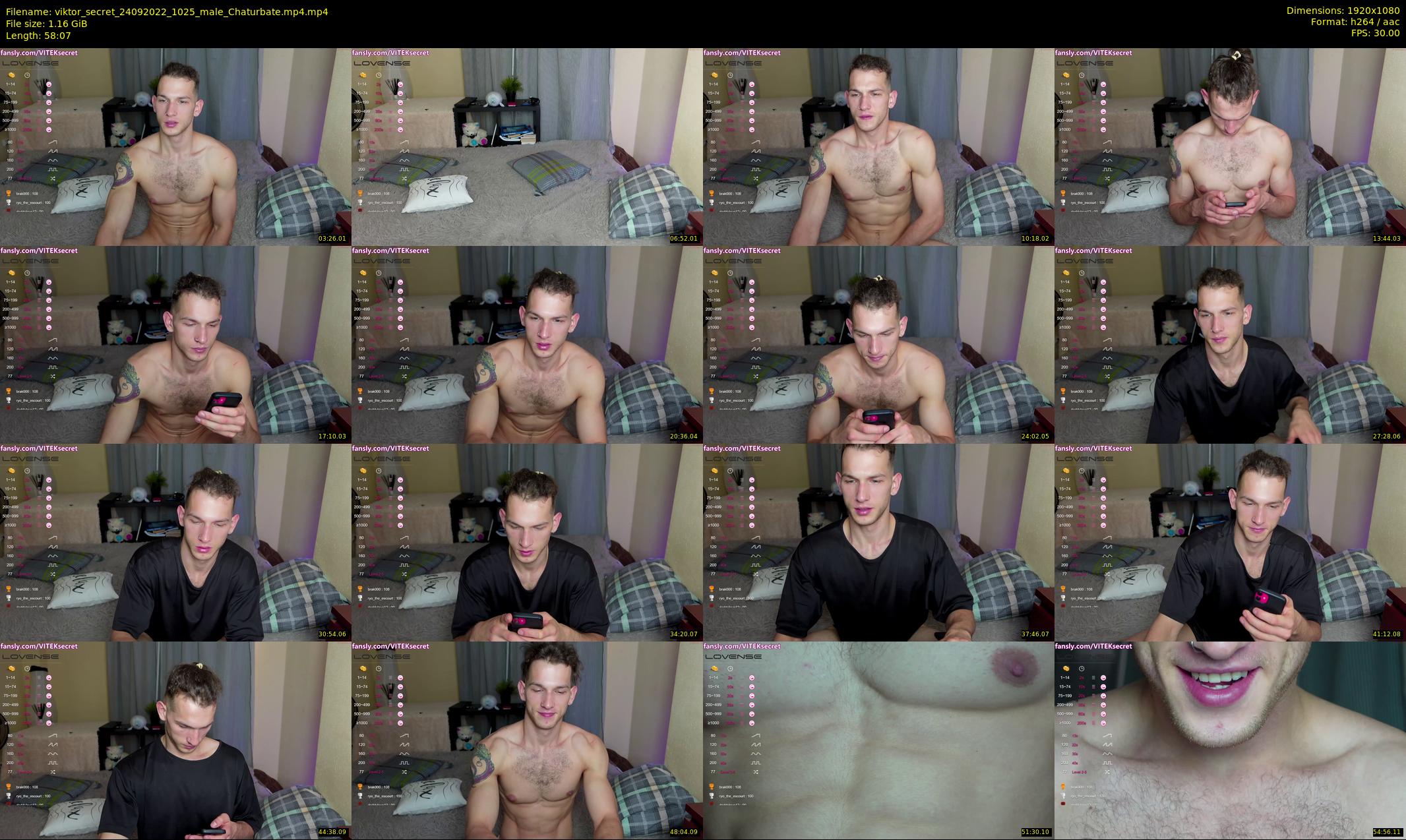viktor_secret — 59 minute Chaturbate male cam show recording, 1080p, Sep 24, 2022