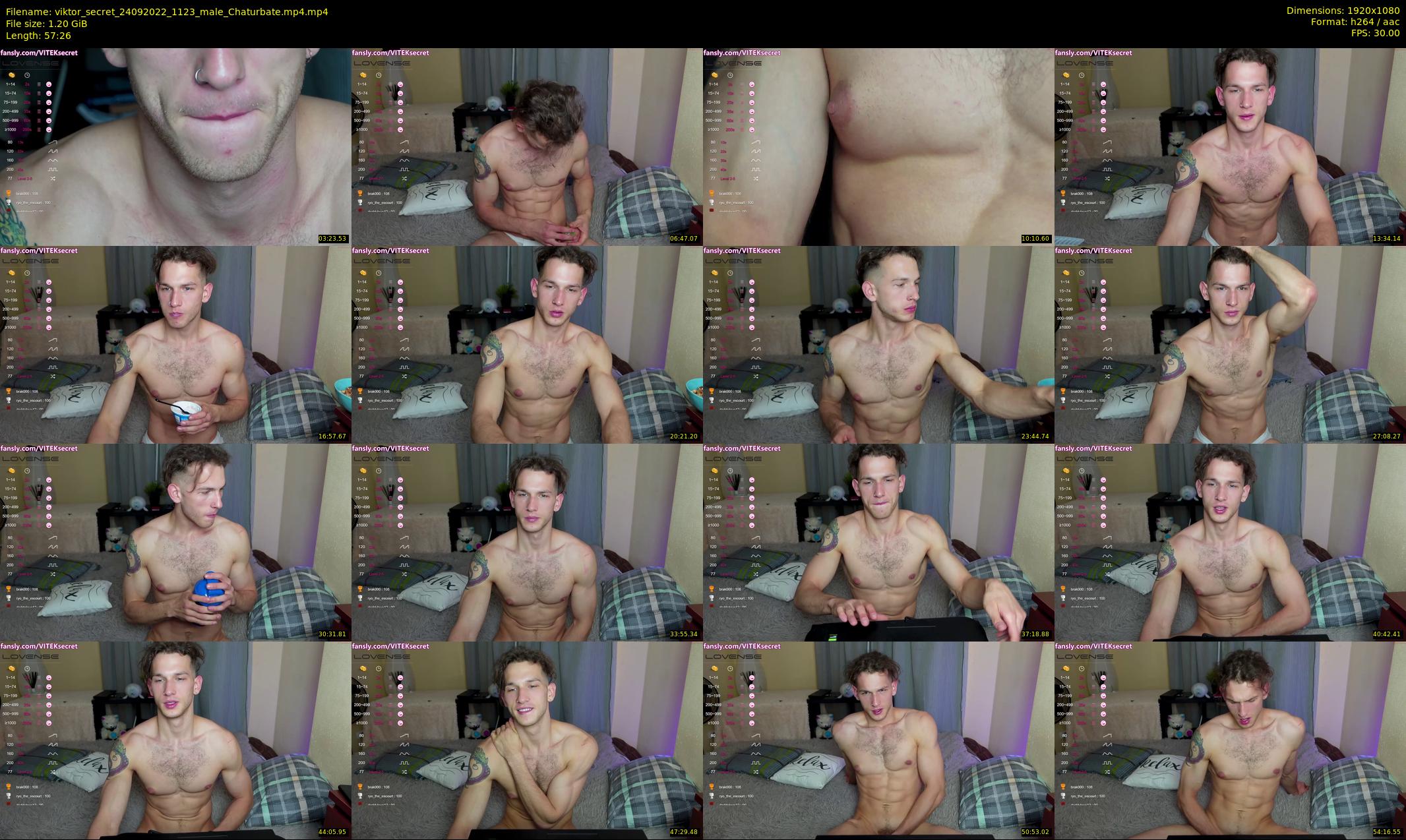 viktor_secret — 58 minute Chaturbate male cam show recording, 1080p, Sep 24, 2022