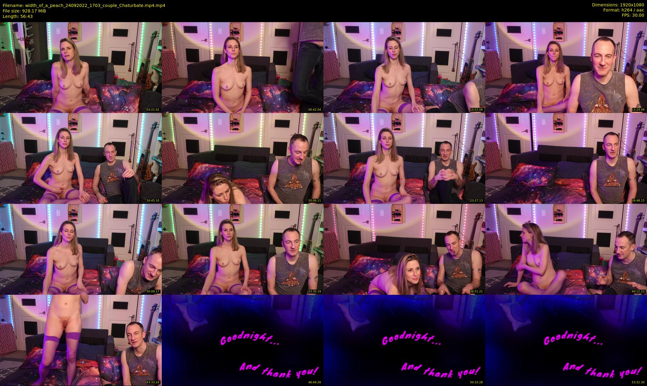 width_of_a_peach — 57 minute Chaturbate couple cam show recording, 1080p, Sep 24, 2022