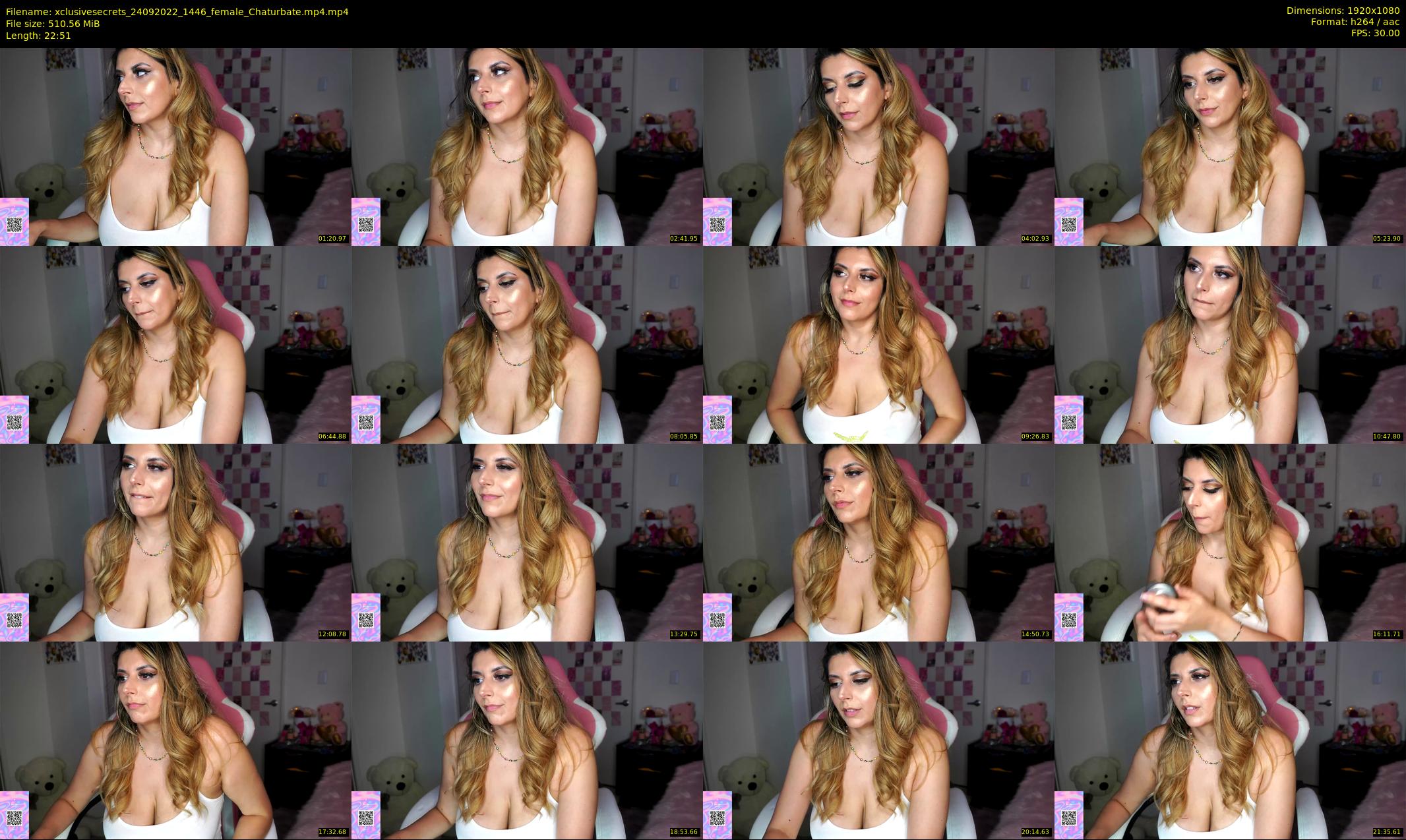 xclusivesecrets — 23 minute Chaturbate female cam show recording, 1080p, Sep 24, 2022
