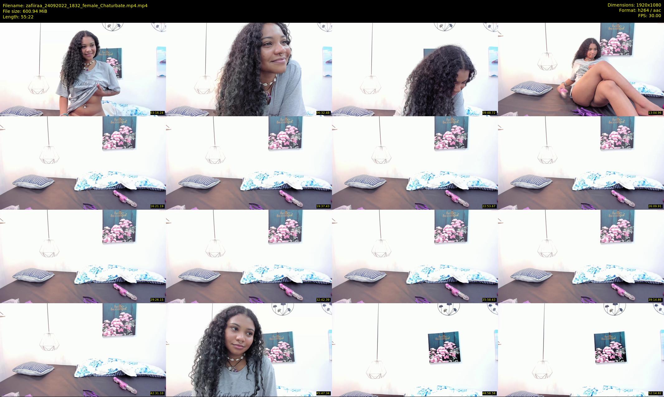 zafiiraa — 56 minute Chaturbate female cam show recording, 1080p, Sep 24, 2022