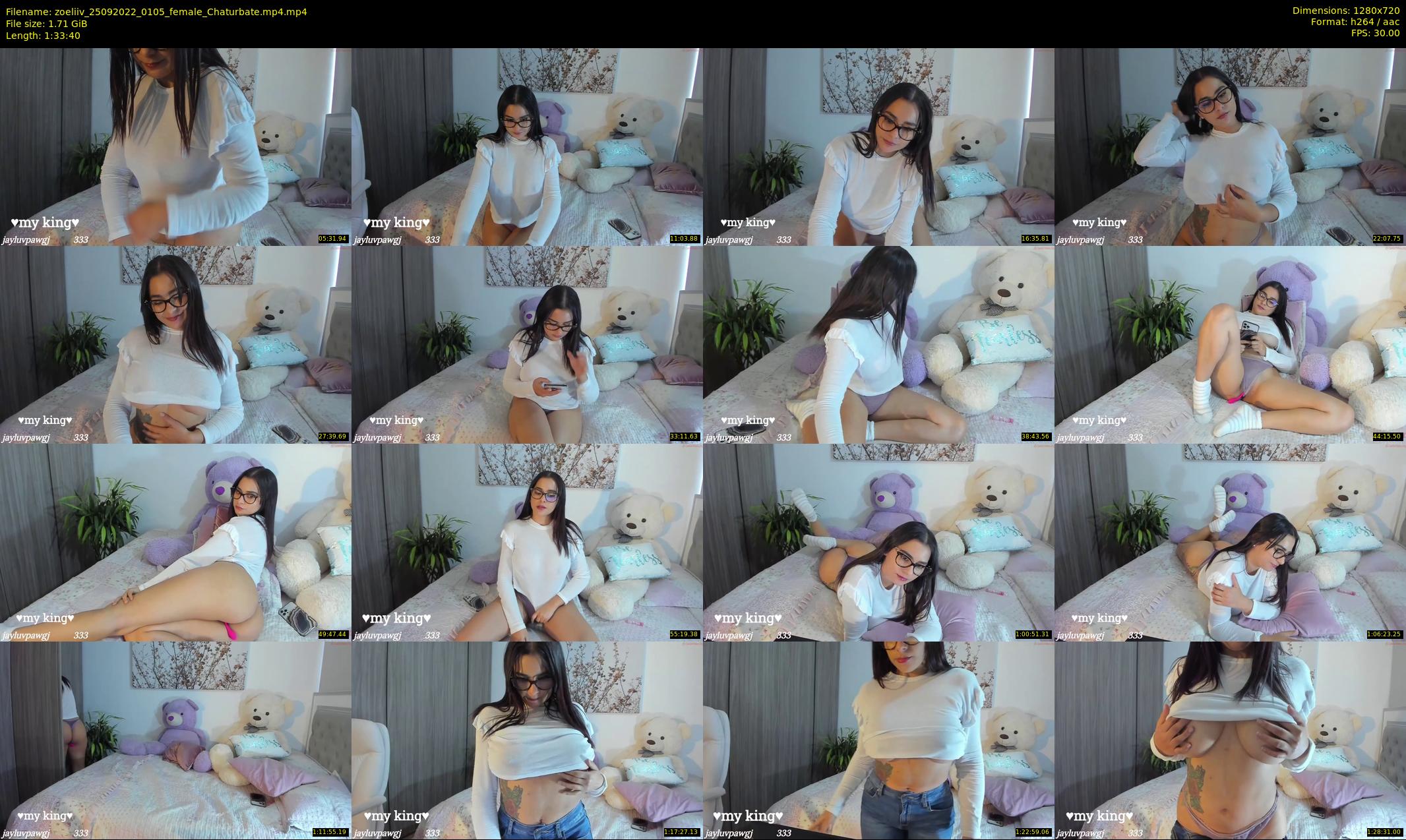 zoeliiv — 94 minute Chaturbate female cam show recording, 720p, Sep 25, 2022