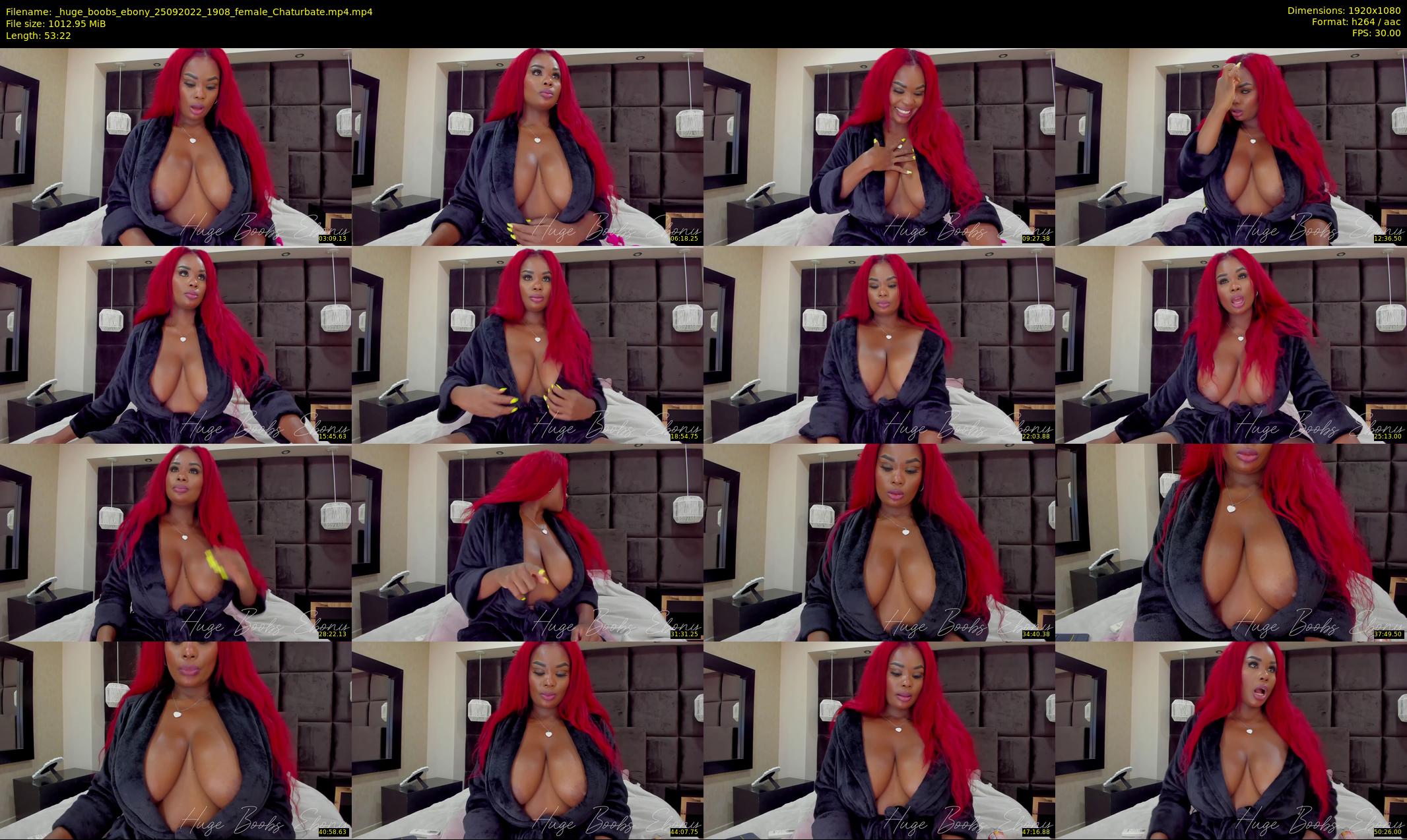 _huge_boobs_ebony — 54 minute Chaturbate female cam show recording, 1080p, Sep 25, 2022