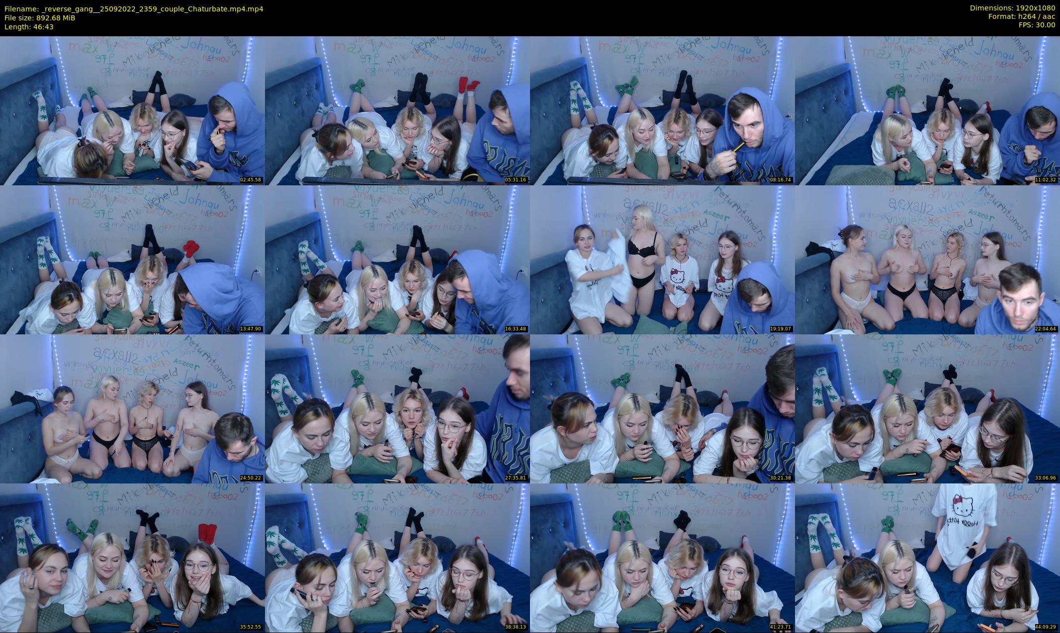 _reverse_gang_ — 47 minute Chaturbate couple cam show recording, 1080p, Sep 25, 2022