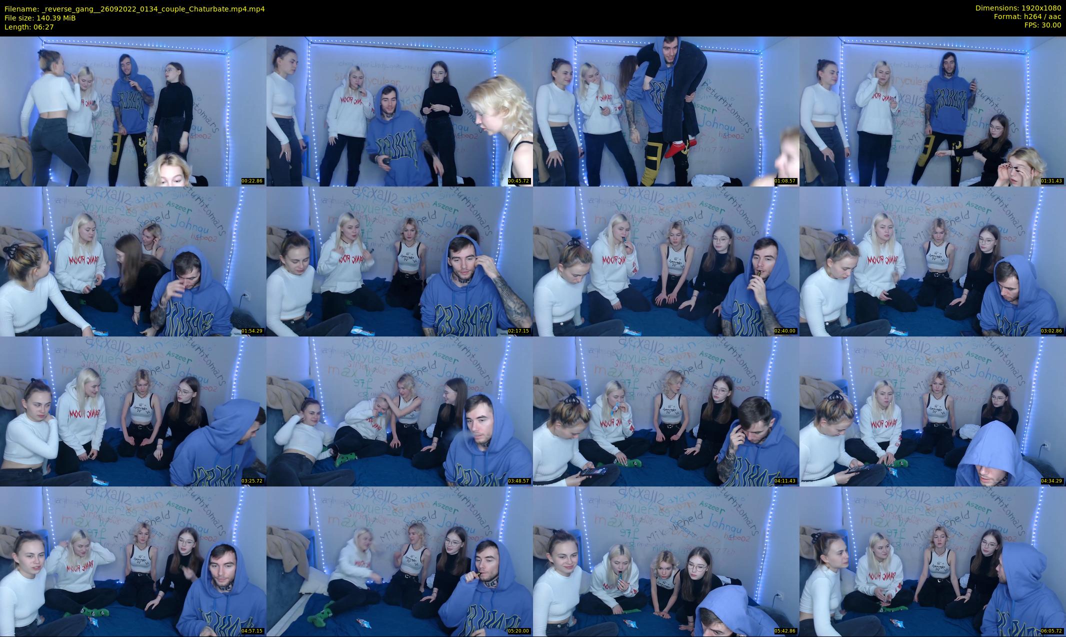 _reverse_gang_ — 7 minute Chaturbate couple cam show recording, 1080p, Sep 26, 2022