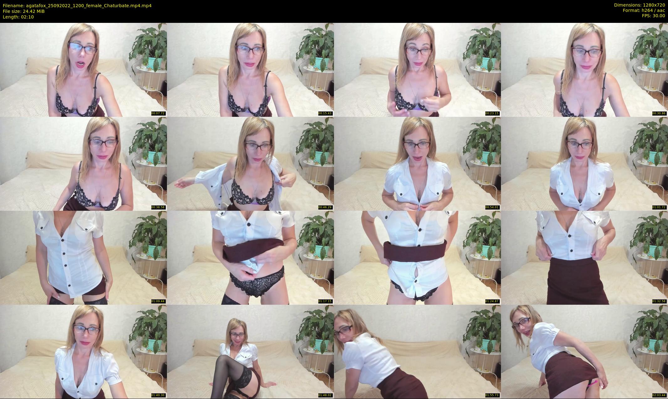 agatafox — 3 minute Chaturbate female cam show recording, 720p, Sep 25, 2022