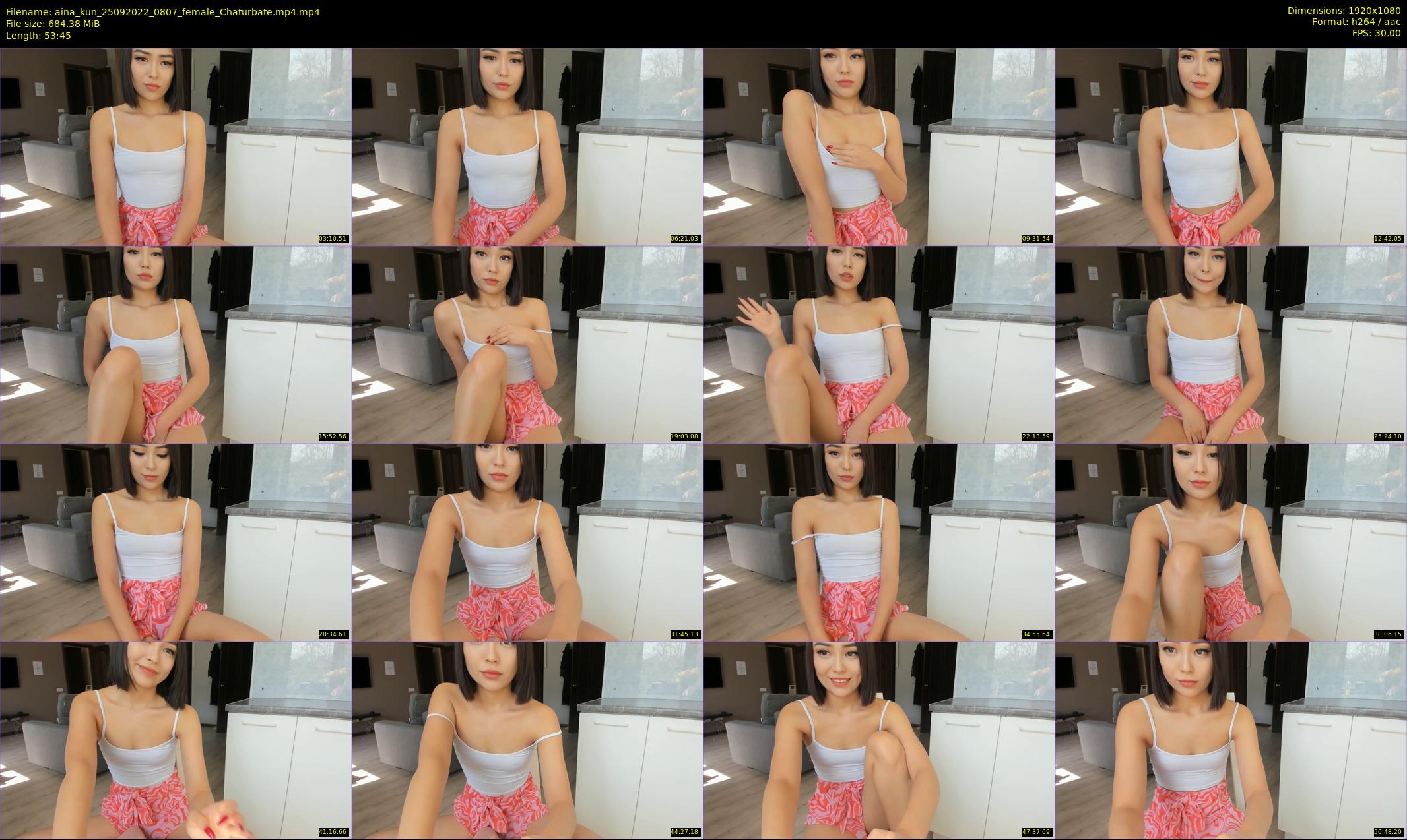 aina_kun — 54 minute Chaturbate female cam show recording, 1080p, Sep 25, 2022