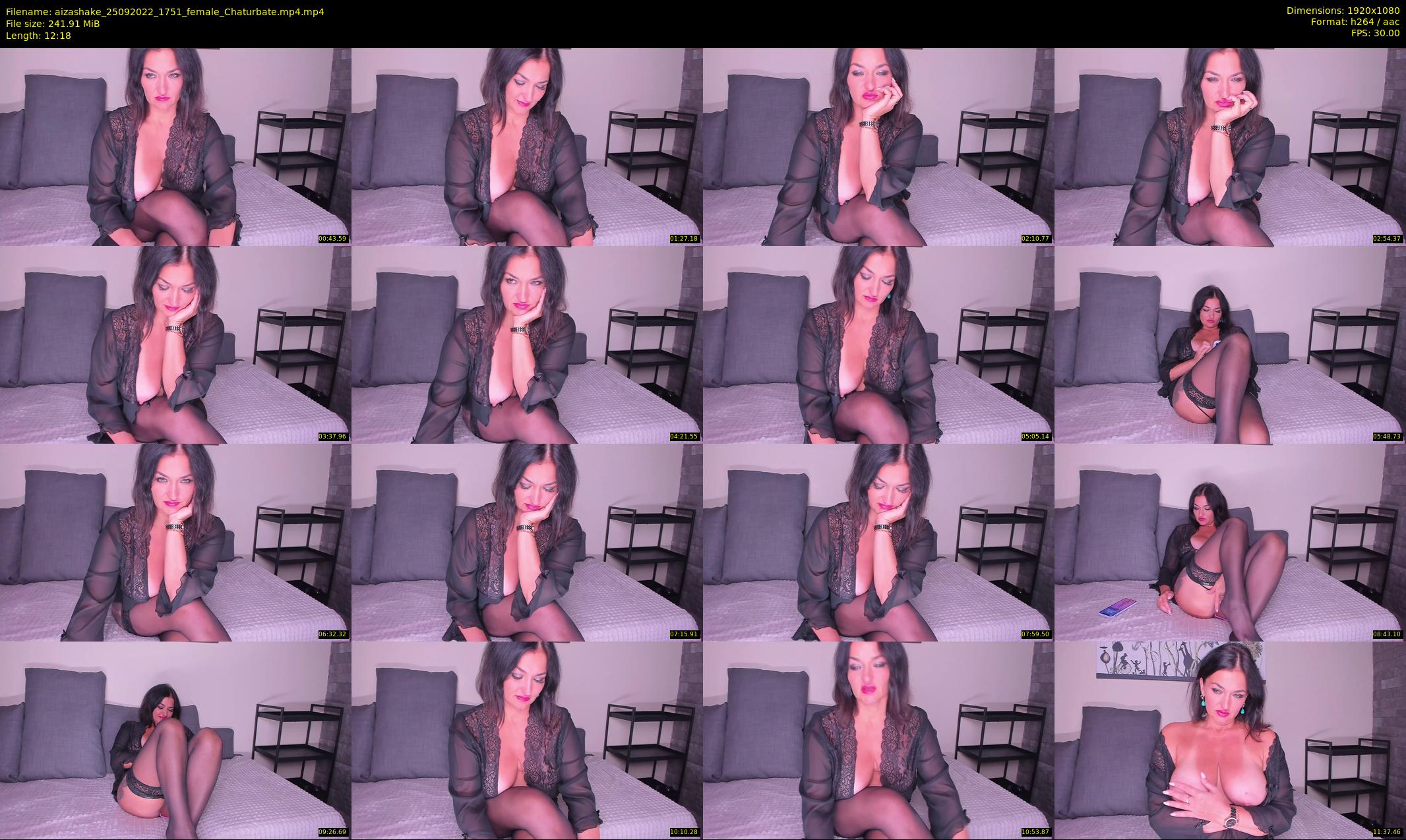 aizashake — 13 minute Chaturbate female cam show recording, 1080p, Sep 25, 2022