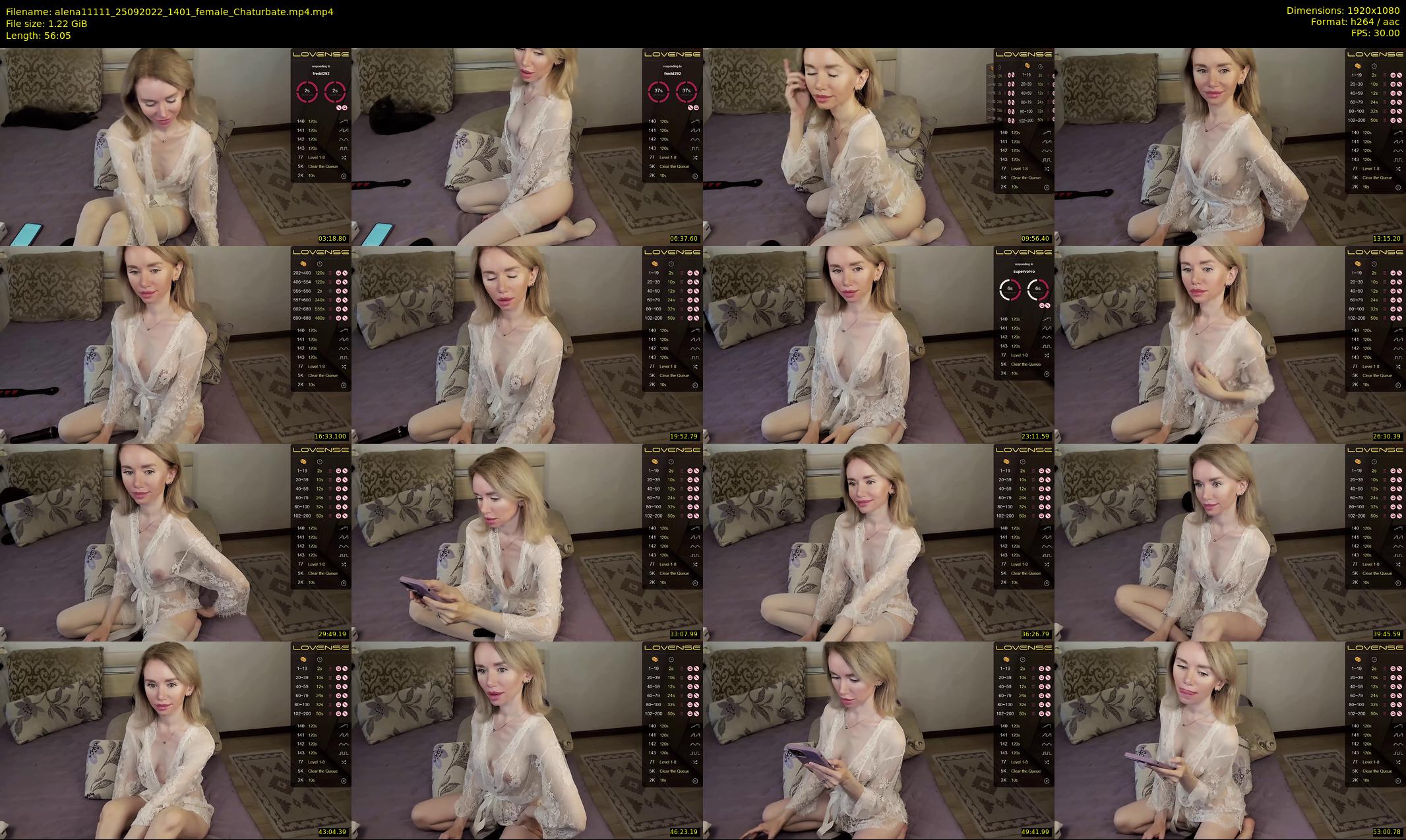 alena11111 — 57 minute Chaturbate female cam show recording, 1080p, Sep 25, 2022