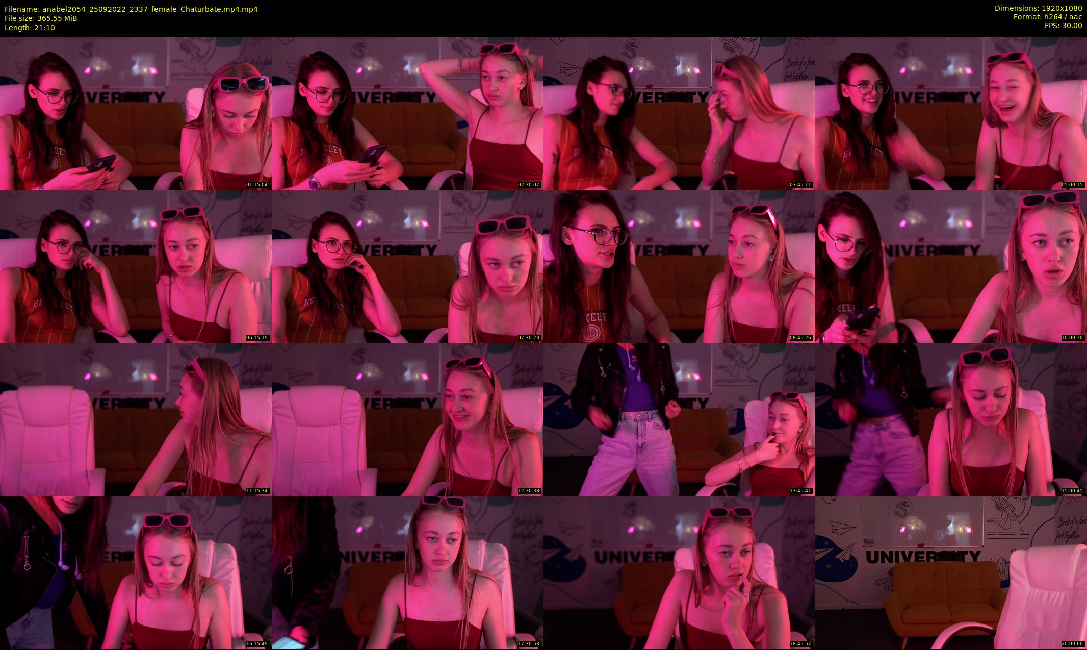anabel2054 — 22 minute Chaturbate female cam show recording, 1080p, Sep 25, 2022