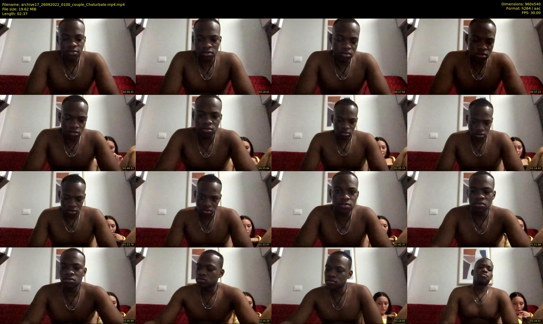 archive17 — 3 minute Chaturbate couple cam show recording, 480p, Sep 26, 2022