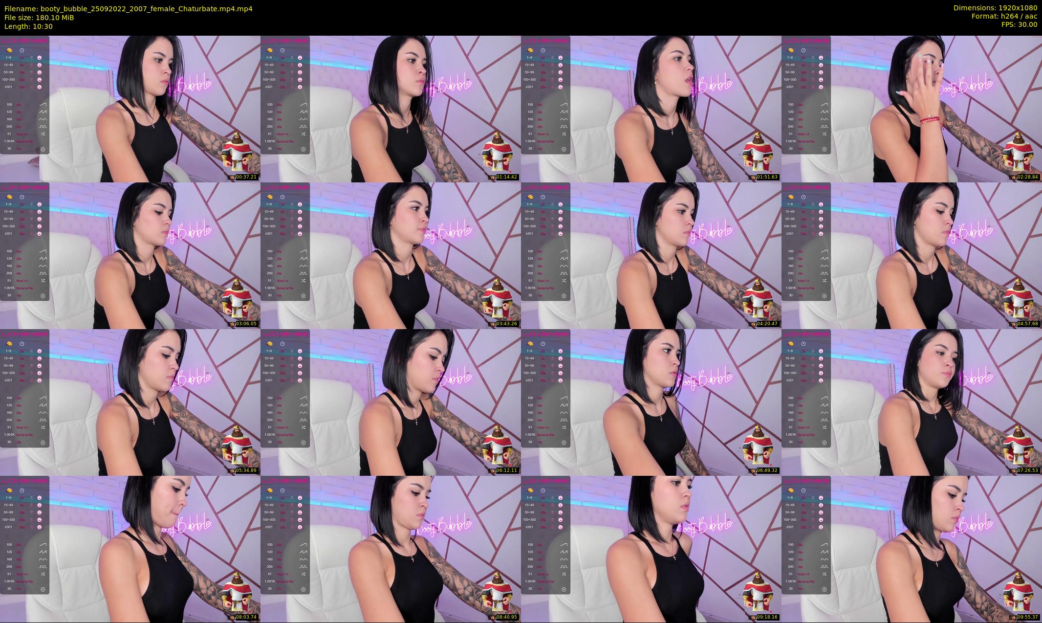 booty_bubble — 11 minute Chaturbate female cam show recording, 1080p, Sep 25, 2022