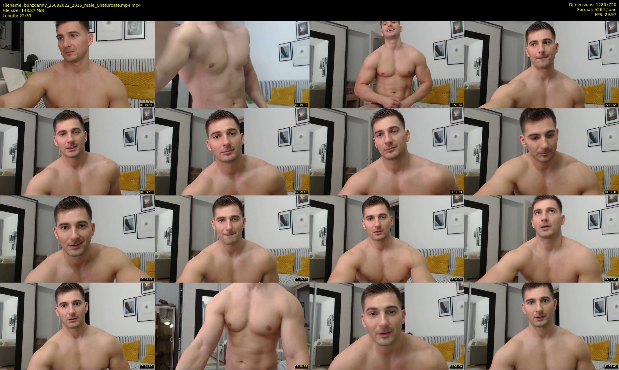 bunzdanny — 23 minute Chaturbate male cam show recording, 720p, Sep 25, 2022