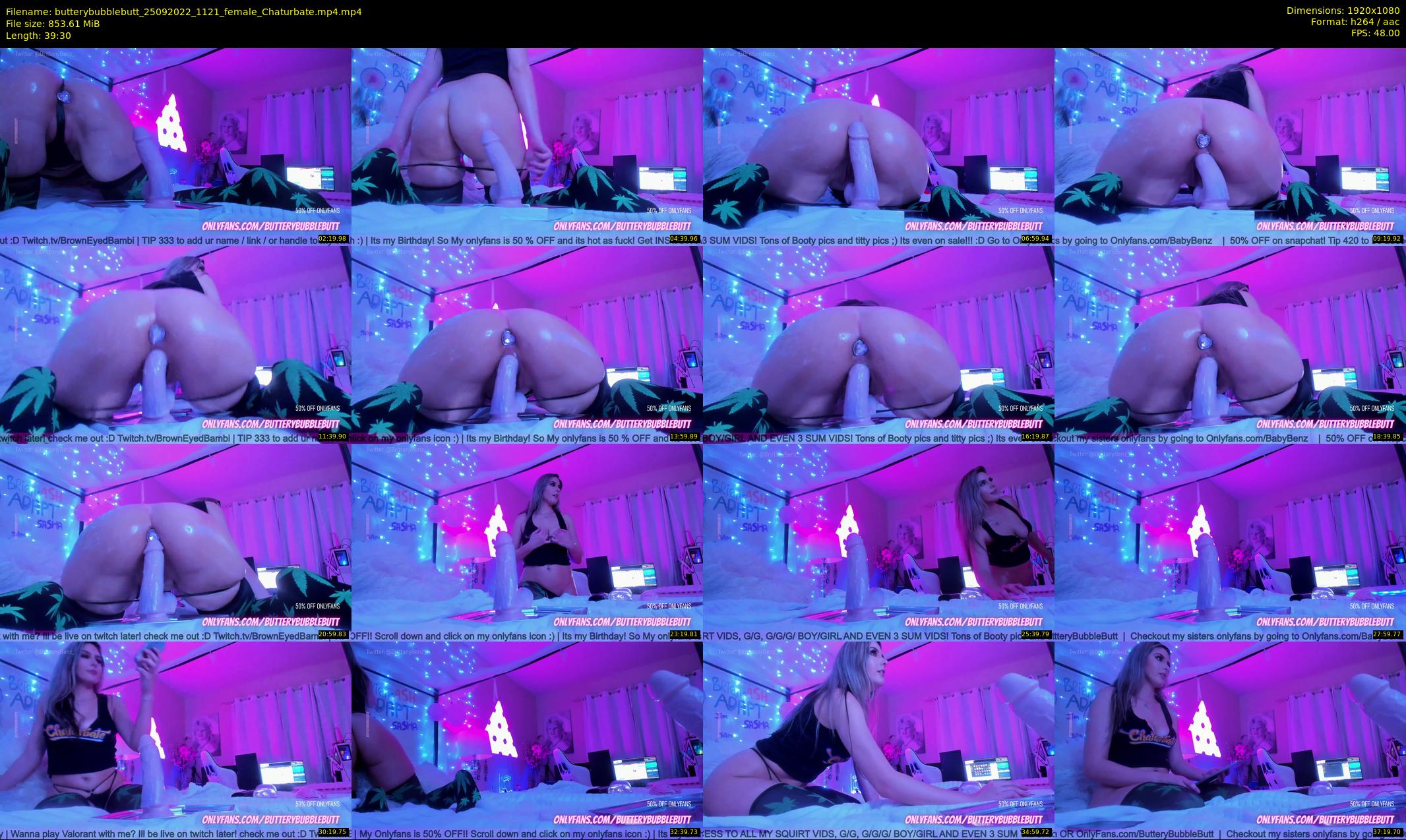 butterybubblebutt — 40 minute Chaturbate couple cam show recording, 1080p, Sep 25, 2022
