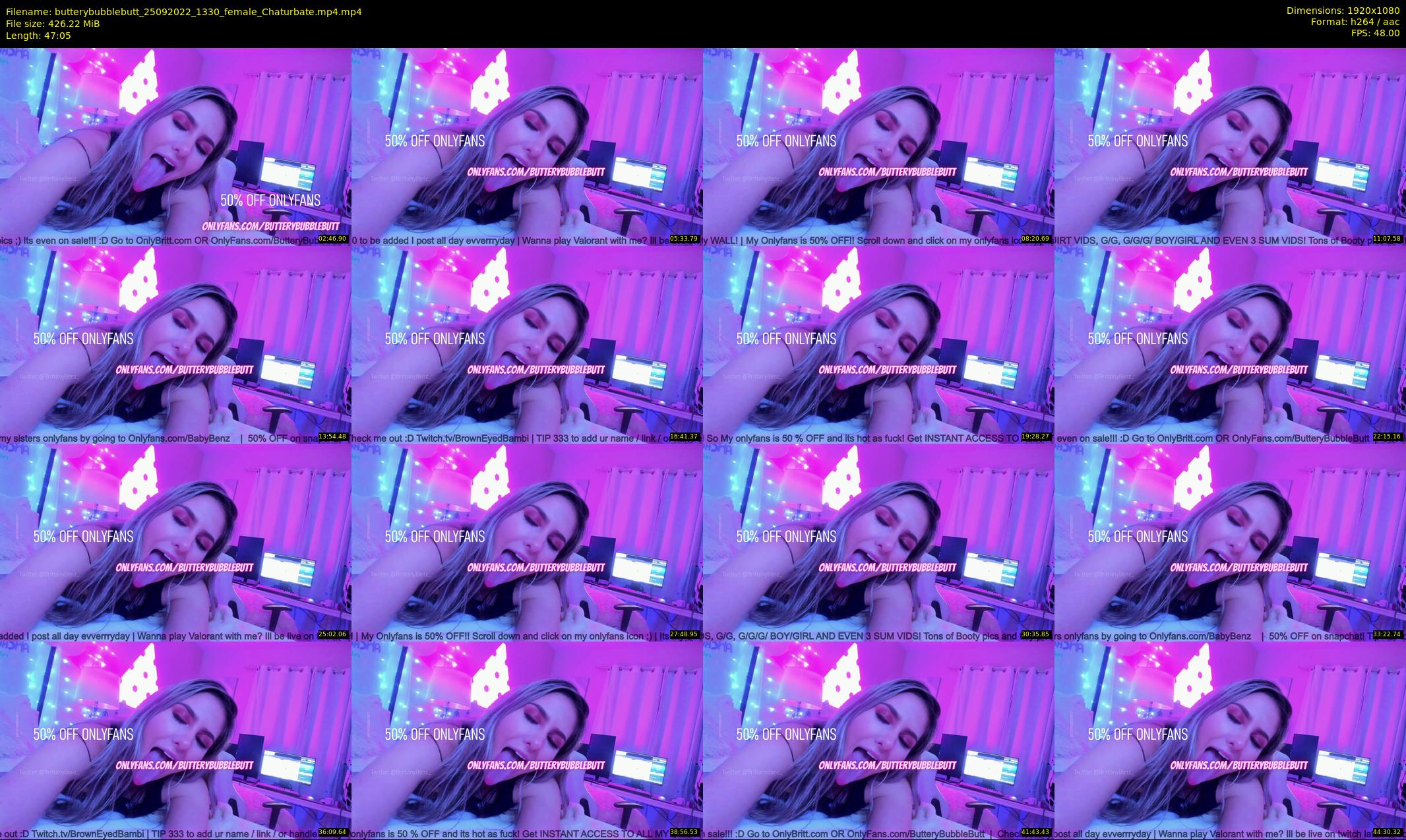 butterybubblebutt — 48 minute Chaturbate couple cam show recording, 1080p, Sep 25, 2022