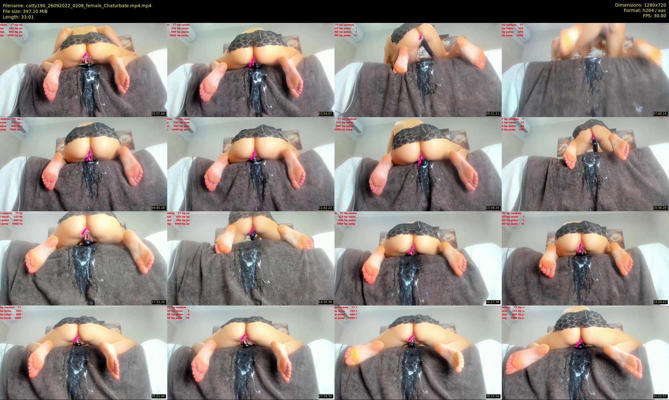 catty190 — 34 minute Chaturbate female cam show recording, 720p, Sep 26, 2022