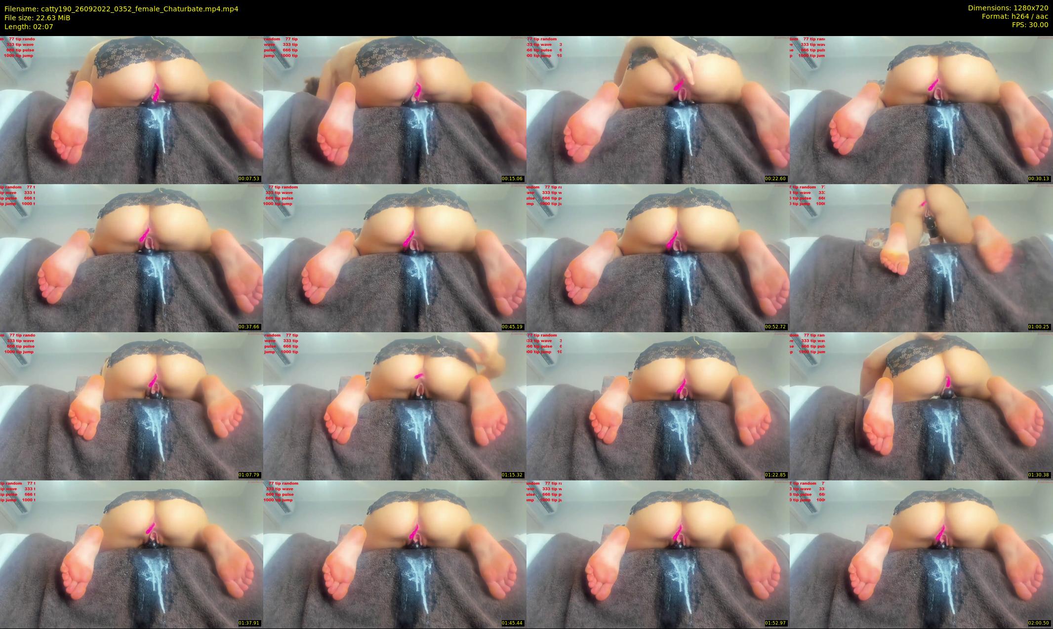 catty190 — 3 minute Chaturbate female cam show recording, 720p, Sep 26, 2022