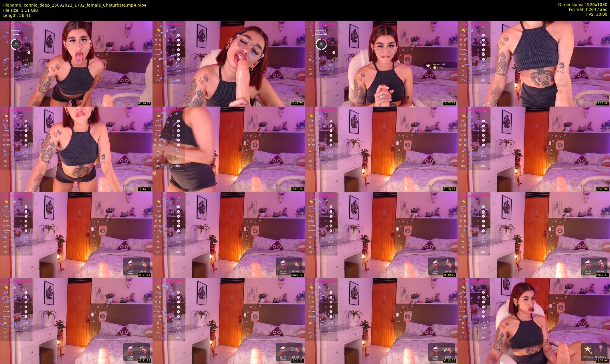 connie_deep — 57 minute Chaturbate female cam show recording, 1080p, Sep 25, 2022