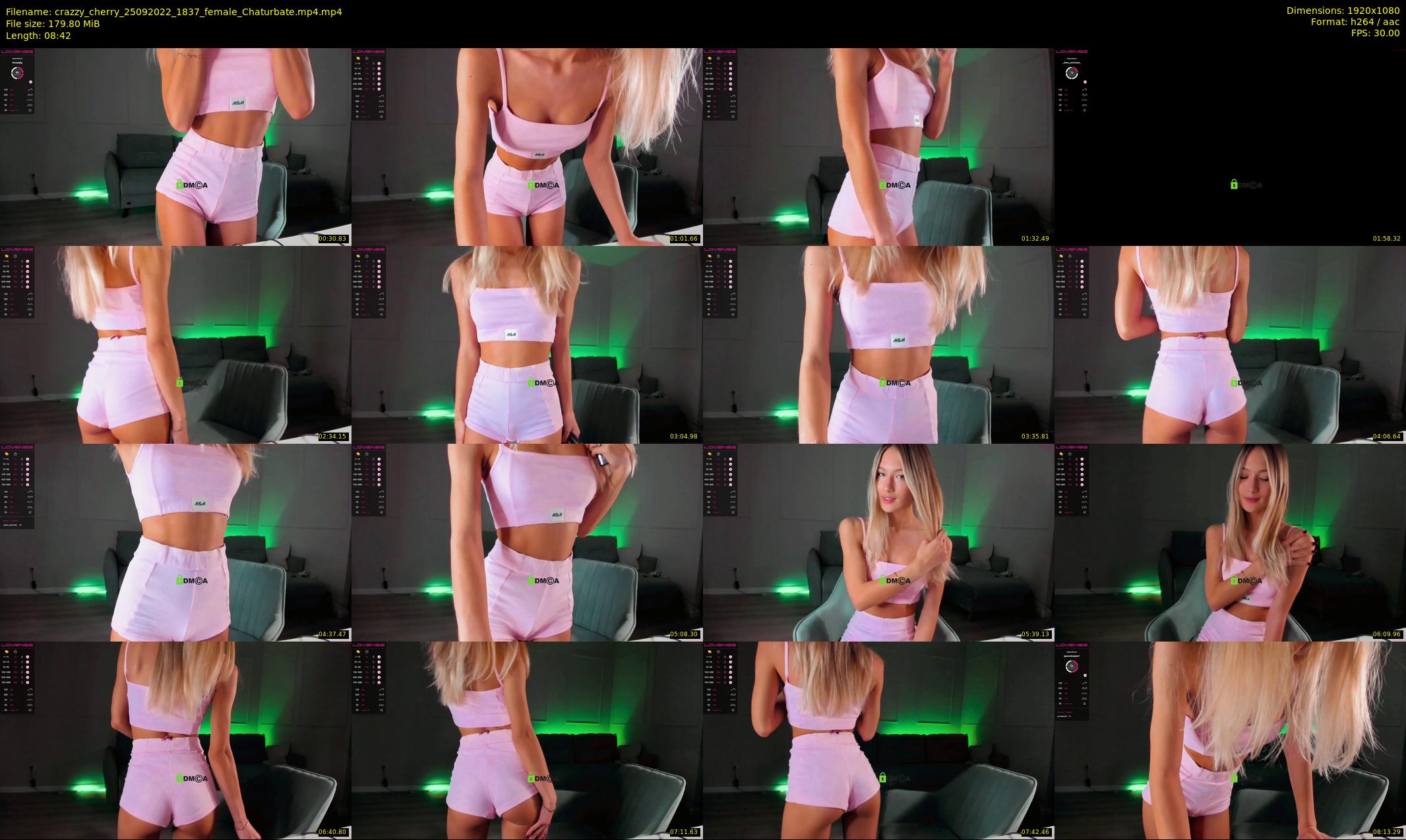 crazzy_cherry — 9 minute Chaturbate female cam show recording, 1080p, Sep 25, 2022