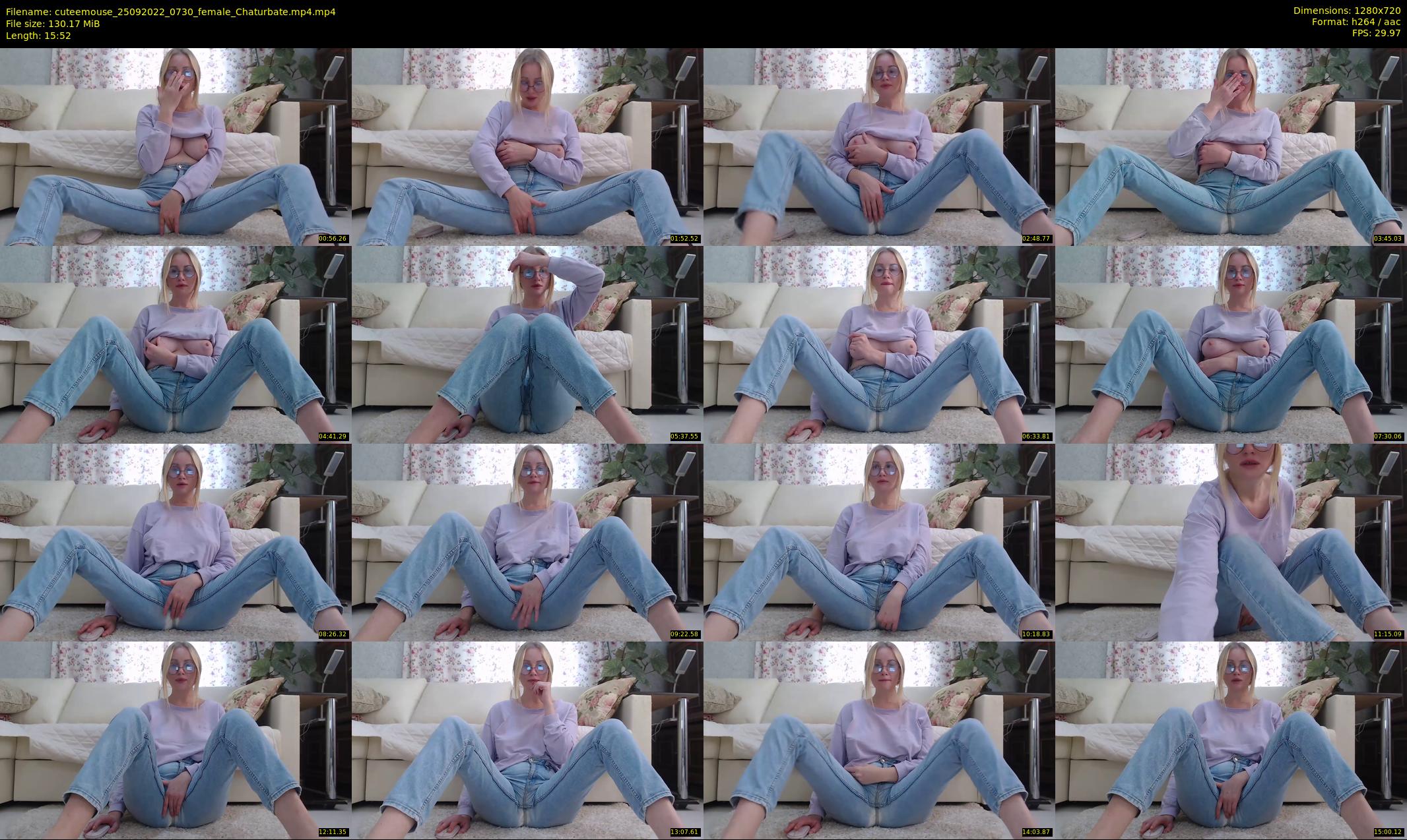 cuteemouse — 16 minute Chaturbate female cam show recording, 720p, Sep 25, 2022