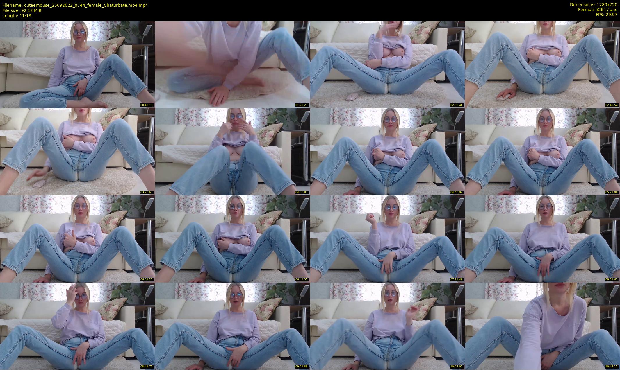 cuteemouse — 12 minute Chaturbate female cam show recording, 720p, Sep 25, 2022