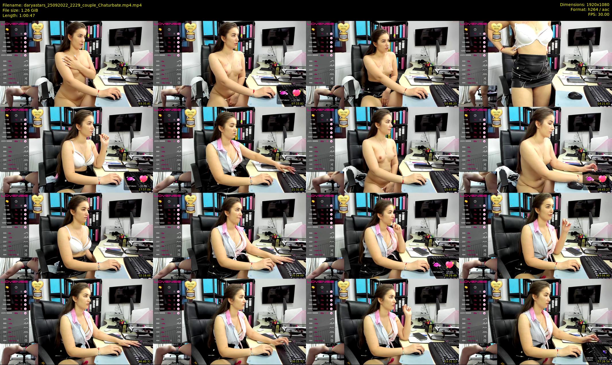 daryastars — 61 minute Chaturbate couple cam show recording, 1080p, Sep 25, 2022