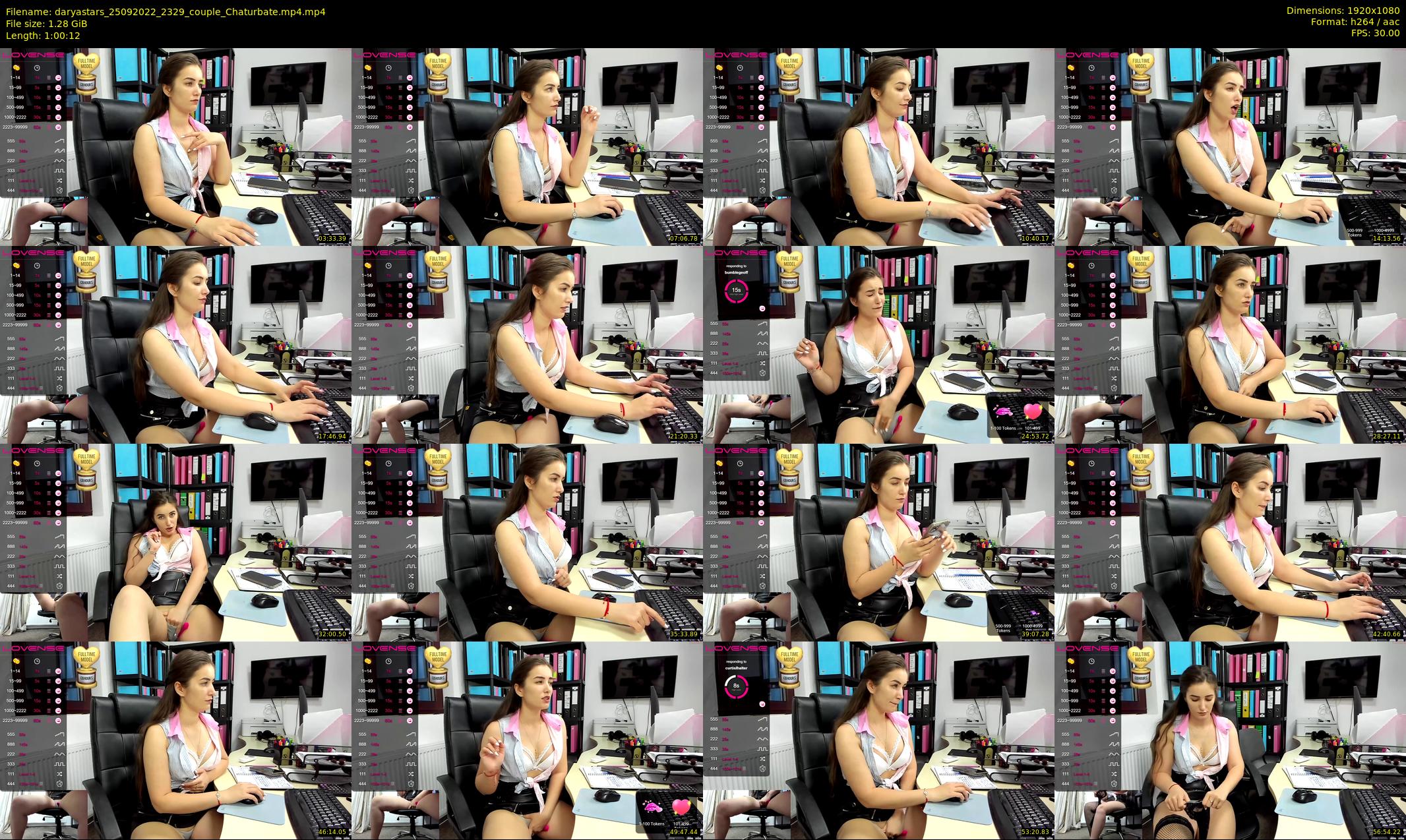daryastars — 61 minute Chaturbate couple cam show recording, 1080p, Sep 25, 2022