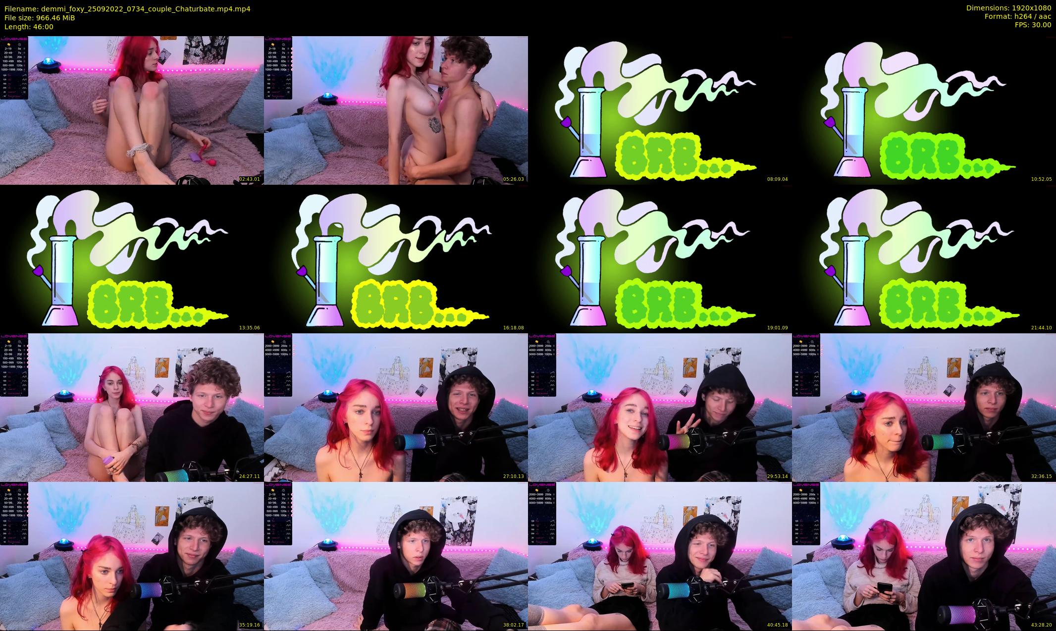 demmi_foxy — 46 minute Chaturbate couple cam show recording, 1080p, Sep 25, 2022