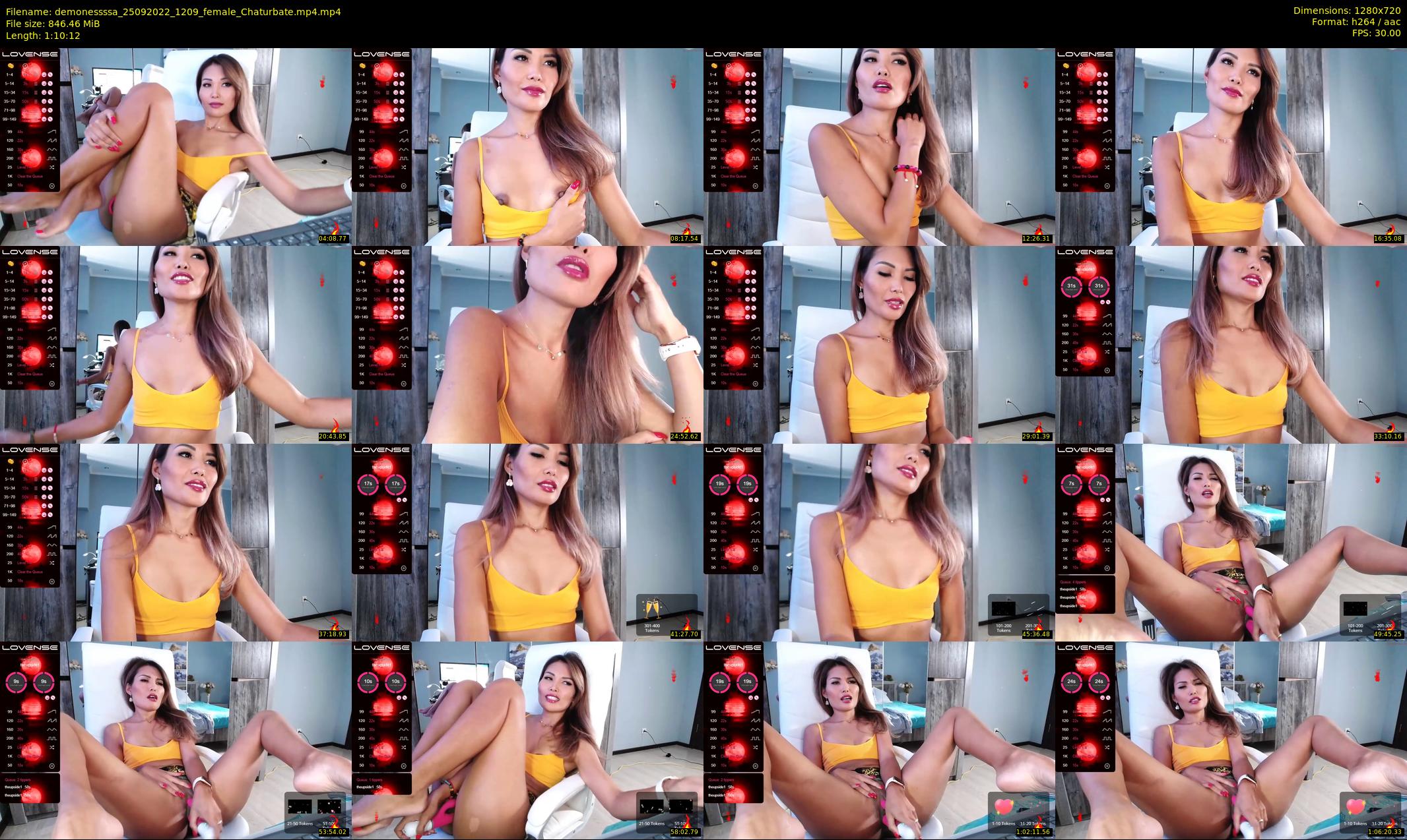 demonessssa — 71 minute Chaturbate female cam show recording, 720p, Sep 25, 2022
