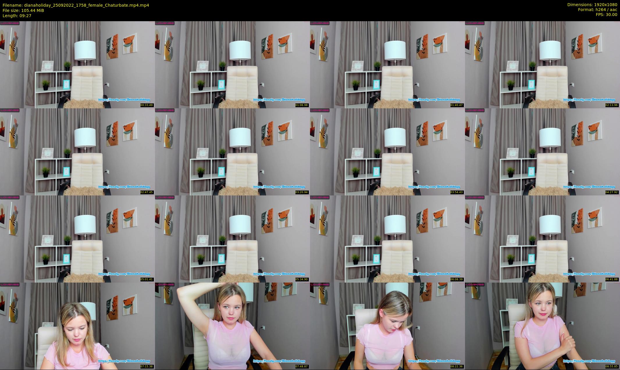 dianaholiday — 10 minute Chaturbate female cam show recording, 1080p, Sep 25, 2022