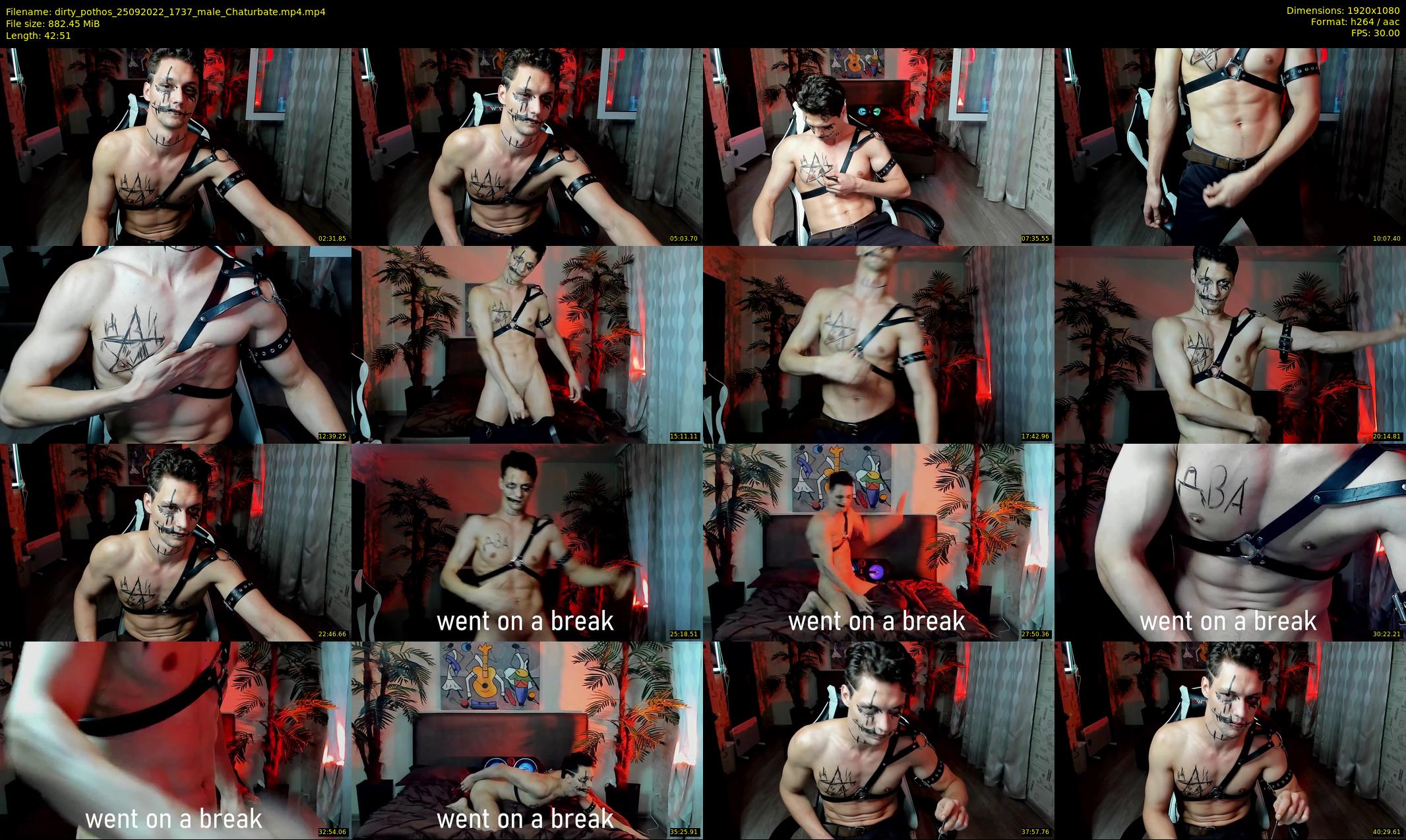dirty_pothos — 43 minute Chaturbate male cam show recording, 1080p, Sep 25, 2022