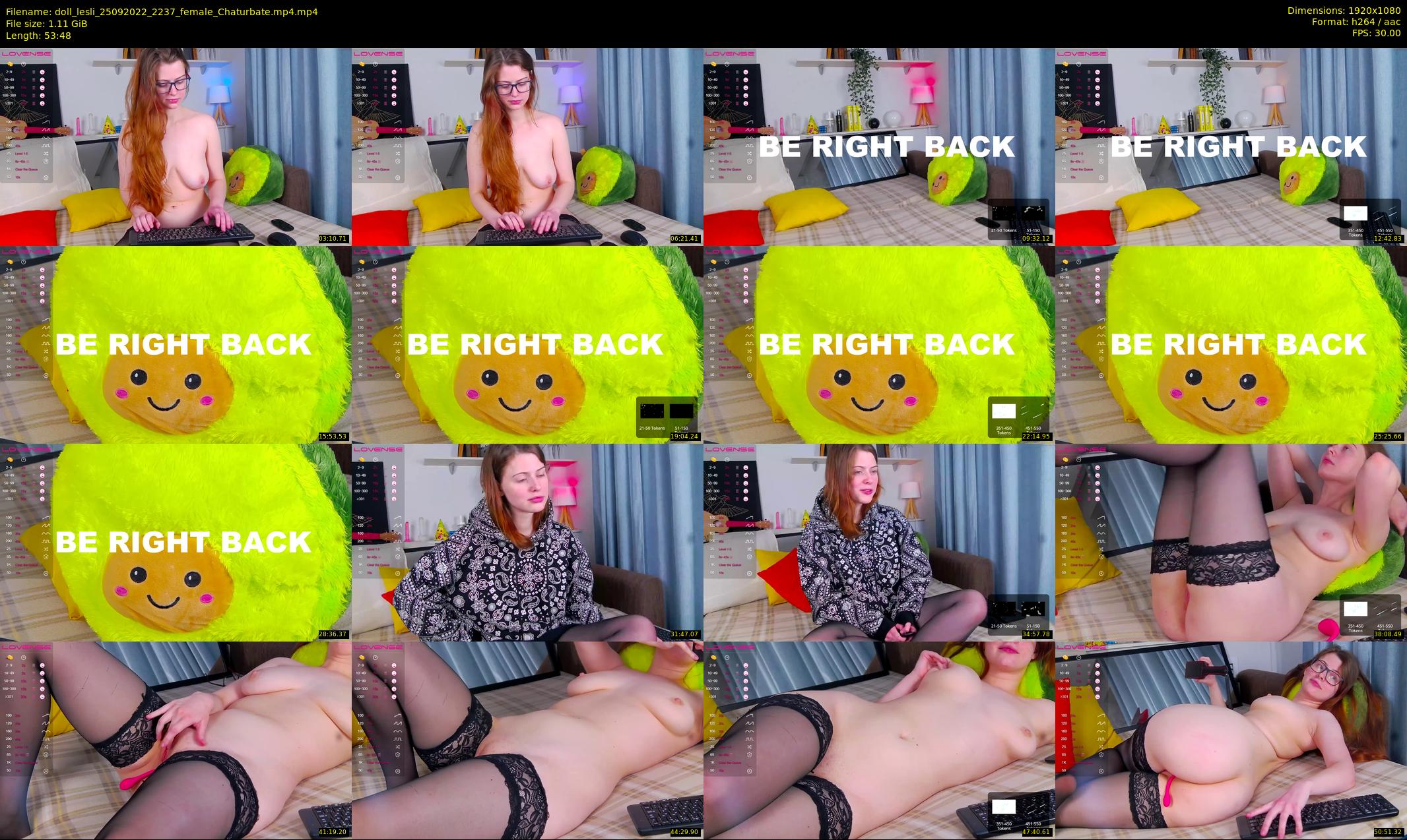 doll_lesli — 54 minute Chaturbate female cam show recording, 1080p, Sep 25, 2022