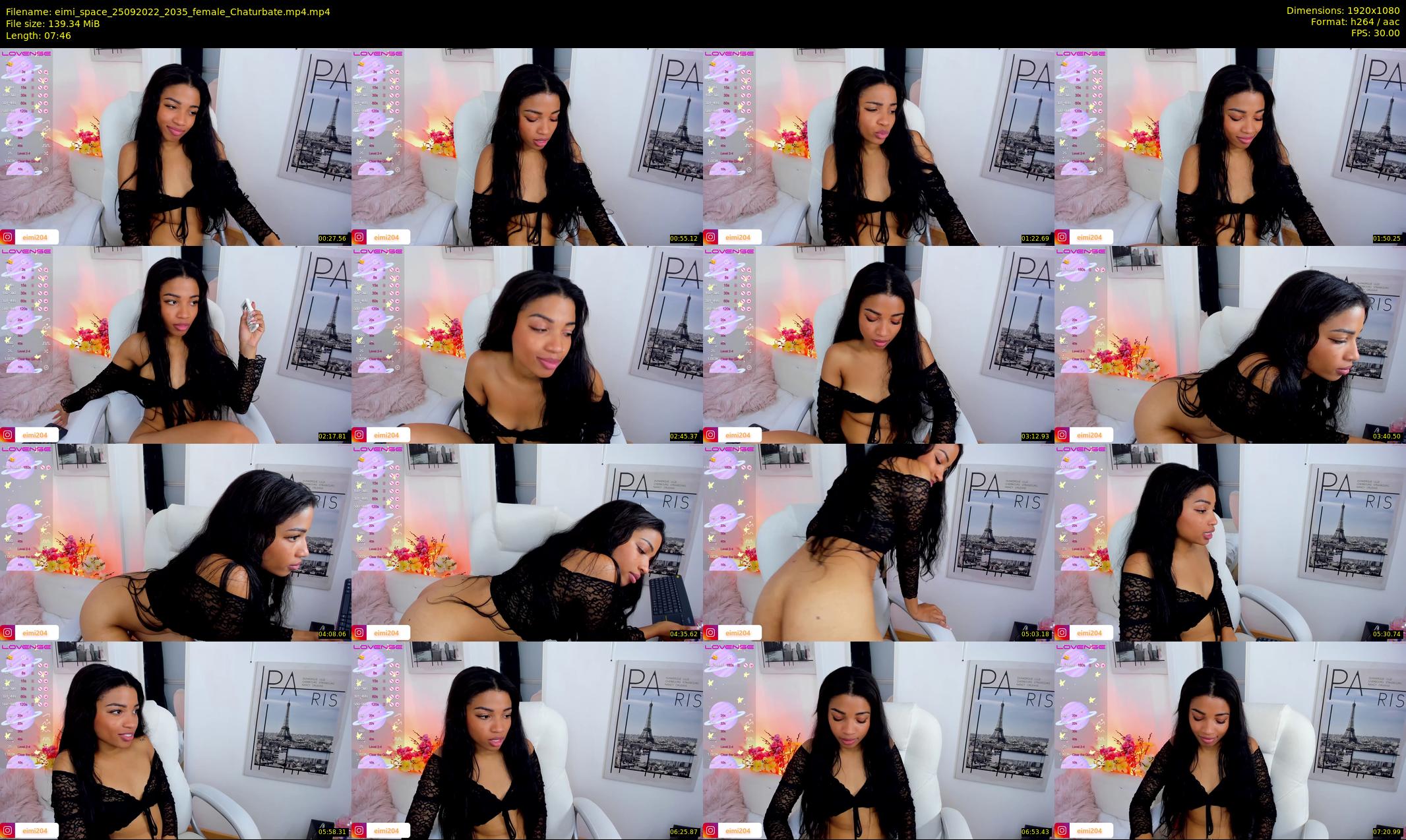 eimi_space — 8 minute Chaturbate female cam show recording, 1080p, Sep 25, 2022