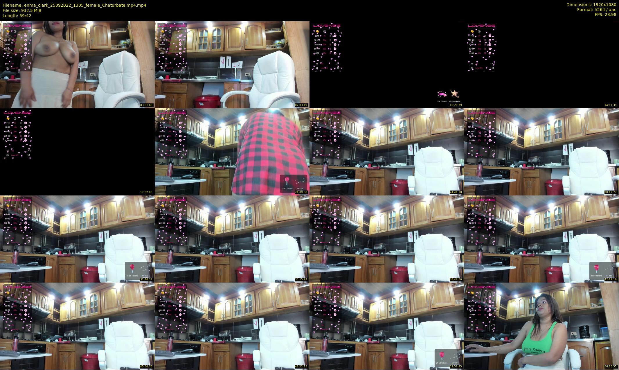 enma_clark — 60 minute Chaturbate female cam show recording, 1080p, Sep 25, 2022