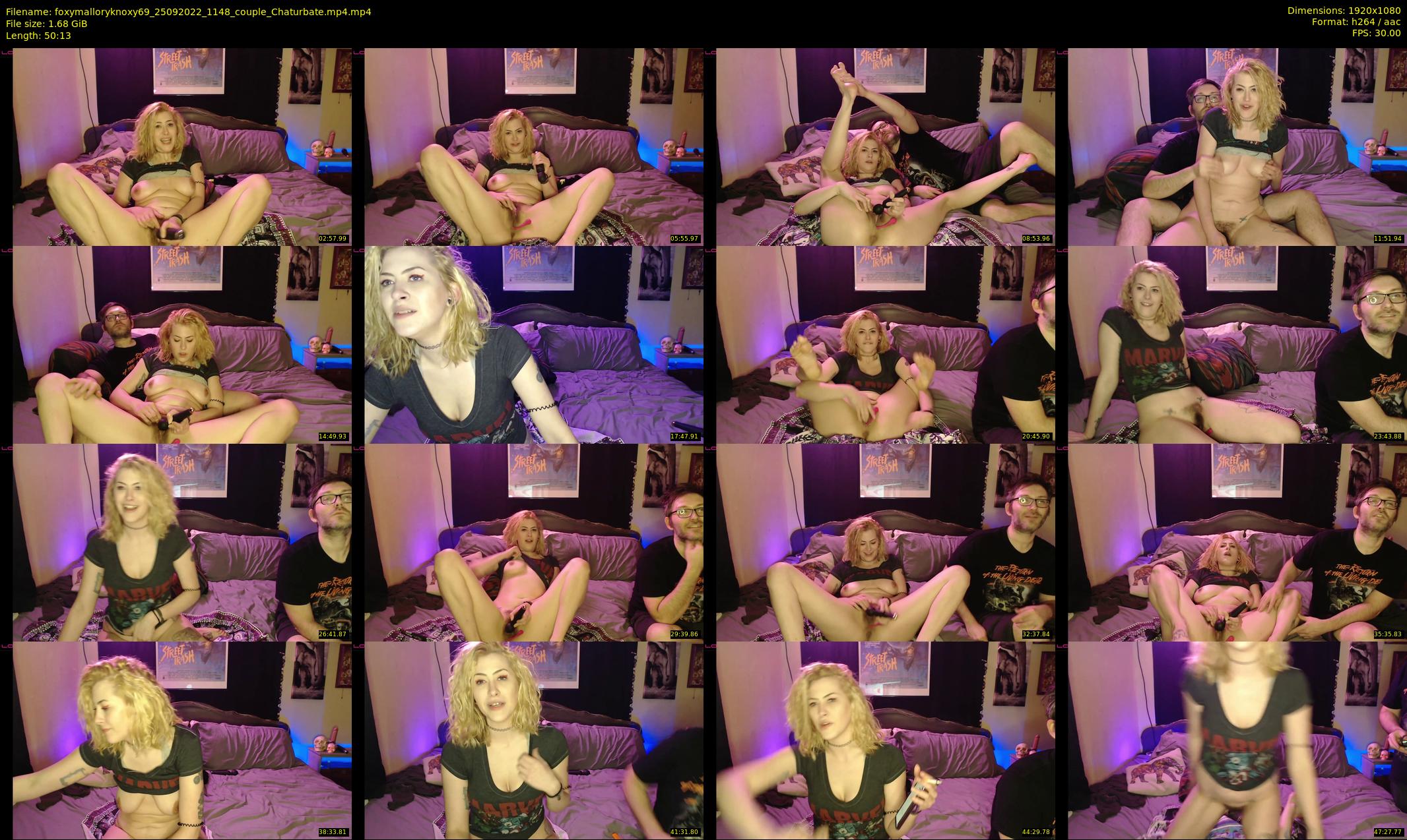 foxymalloryknoxy69 — 51 minute Chaturbate couple cam show recording, 1080p, Sep 25, 2022