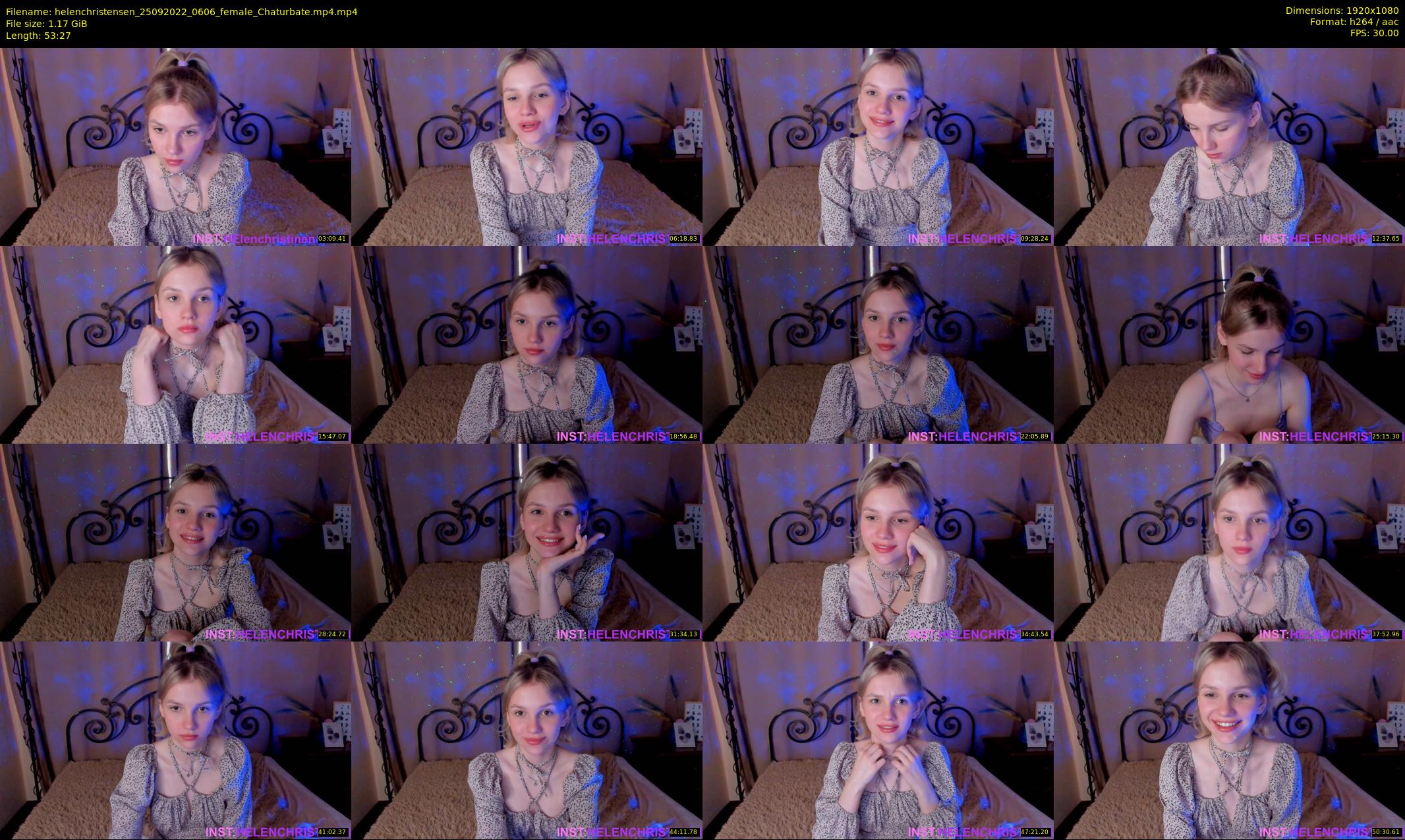 helenchristensen — 54 minute Chaturbate female cam show recording, 1080p, Sep 25, 2022