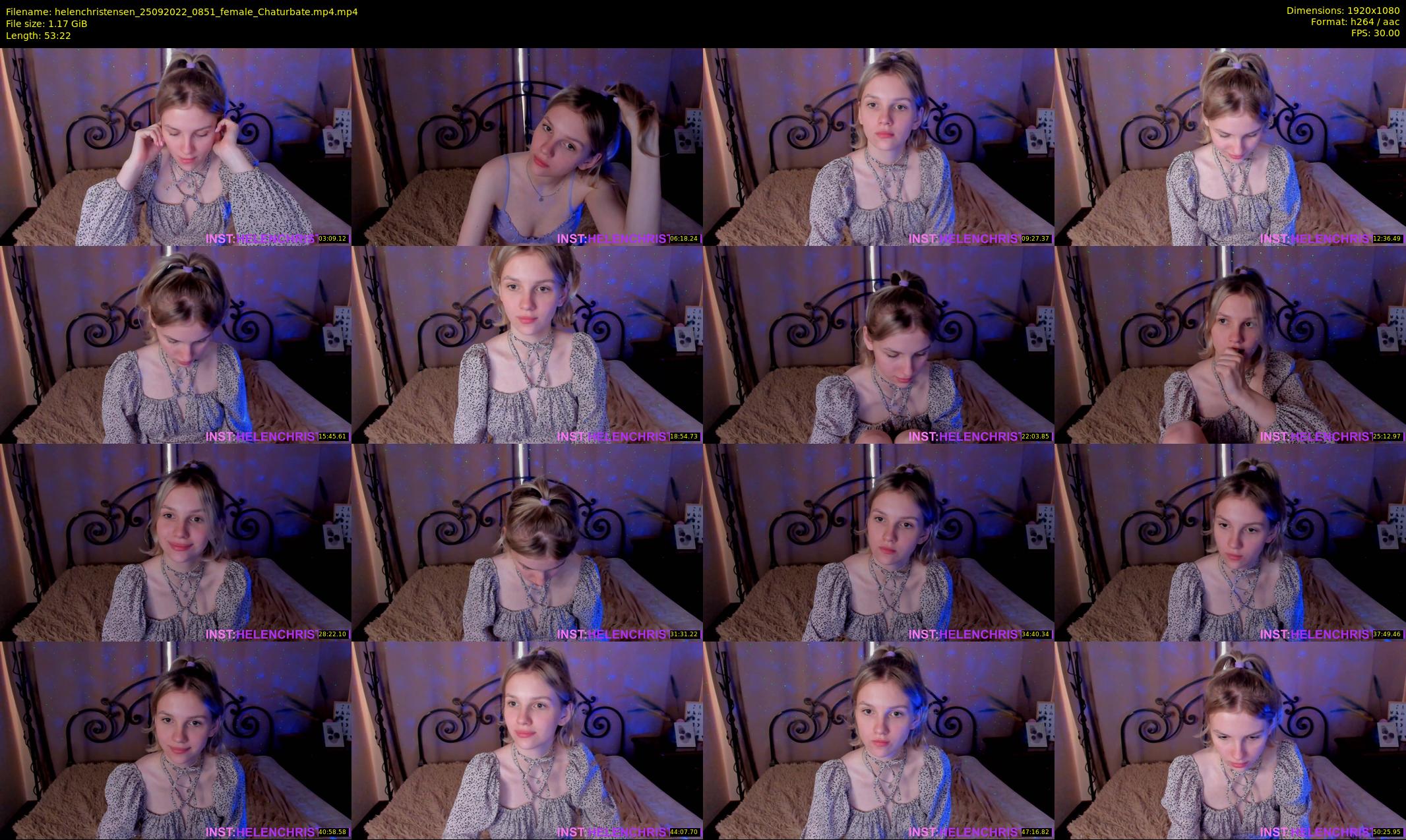 helenchristensen — 54 minute Chaturbate female cam show recording, 1080p, Sep 25, 2022