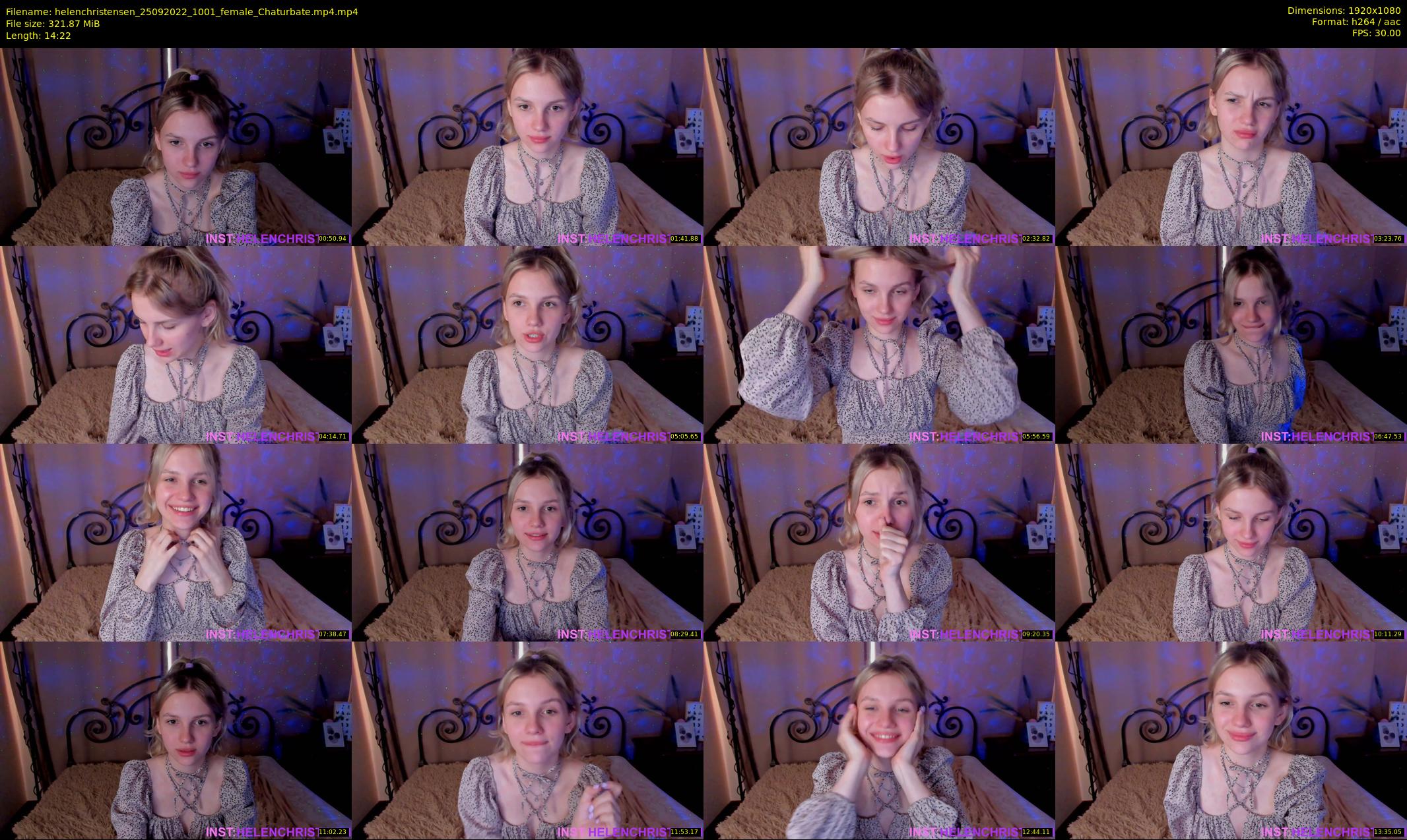 helenchristensen — 15 minute Chaturbate female cam show recording, 1080p, Sep 25, 2022