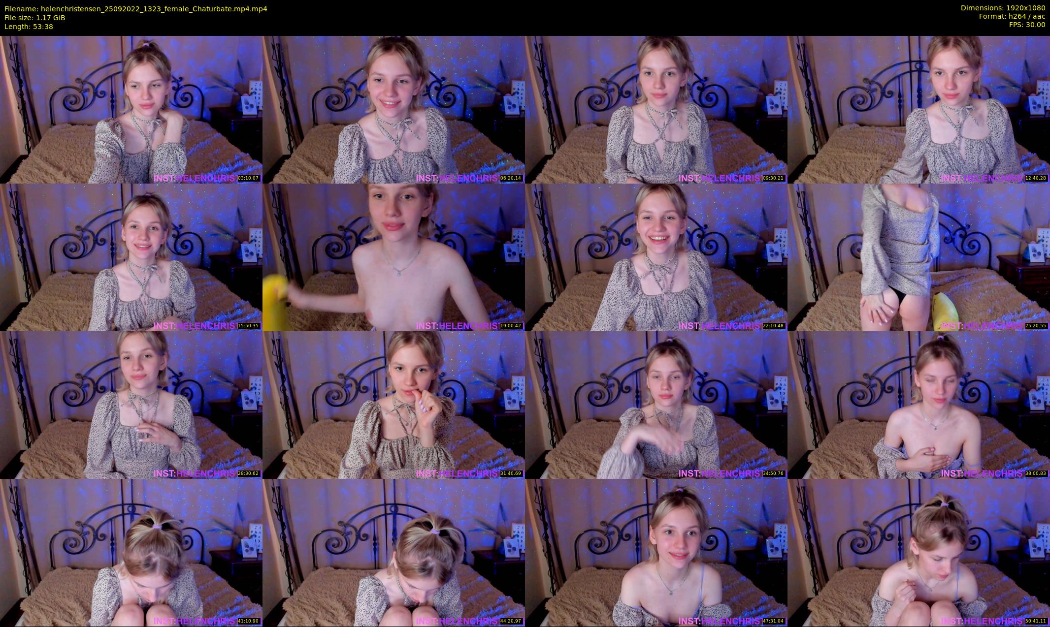 helenchristensen — 54 minute Chaturbate female cam show recording, 1080p, Sep 25, 2022
